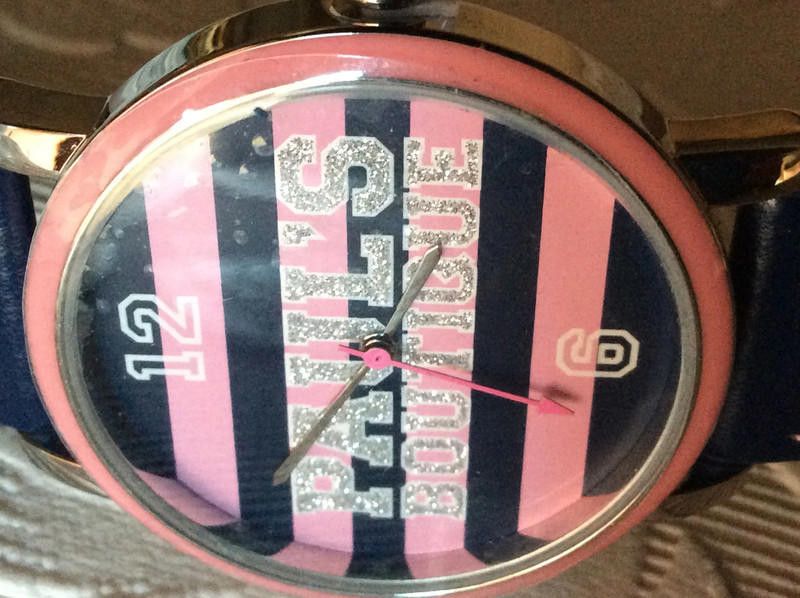 Designer Paul's Boutique Pink blue dial blue leather strap watch Size ONE SIZE - 1 Thumbnail
