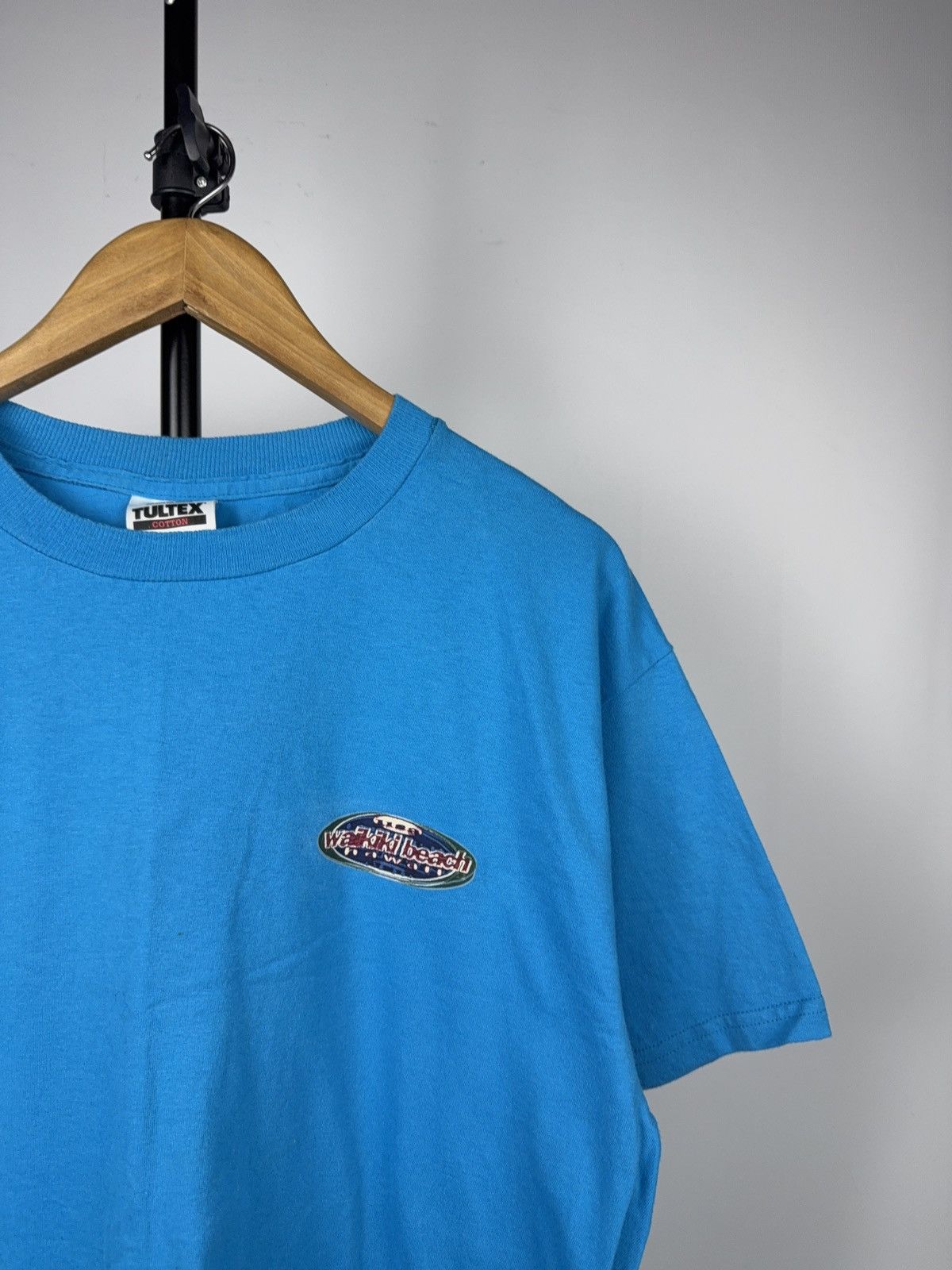 Vintage 1999 Waikiki Beach Hawaii Surf Graphic T-Shirt Tultex L Blue Size US L / EU 52-54 / 3 - 2 Thumbnail