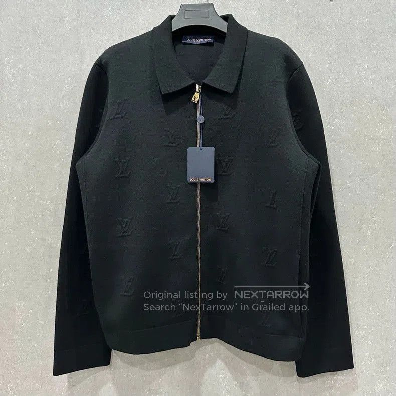 Louis Vuitton Louis Vuitton Embossed Knit Jacket. Size US L / EU 52-54 / 3 - 1 Thumbnail