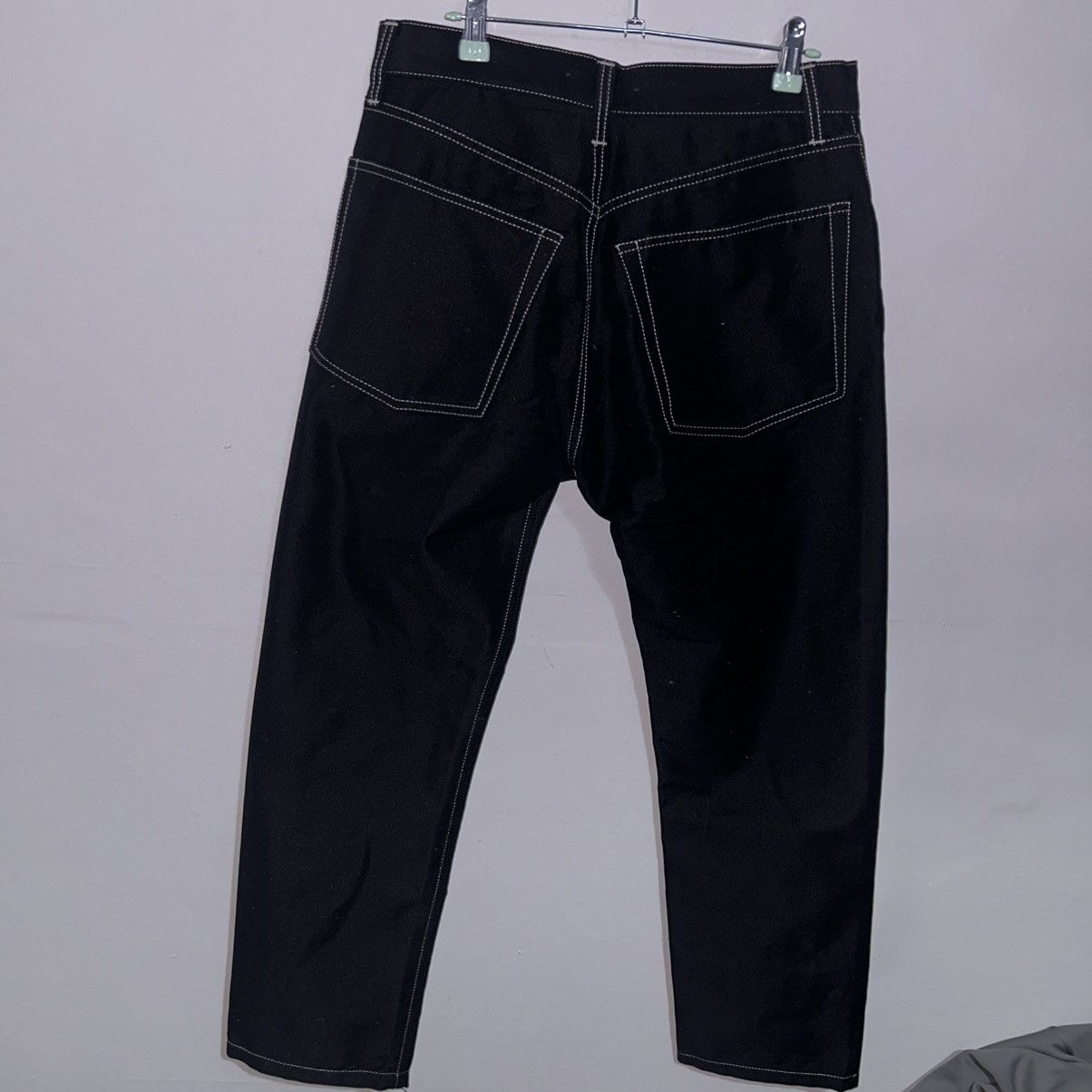 Helmut Lang HELMUT LANG contrast stitch black jeans size 32 Size US 32 / EU 48 - 4 Thumbnail