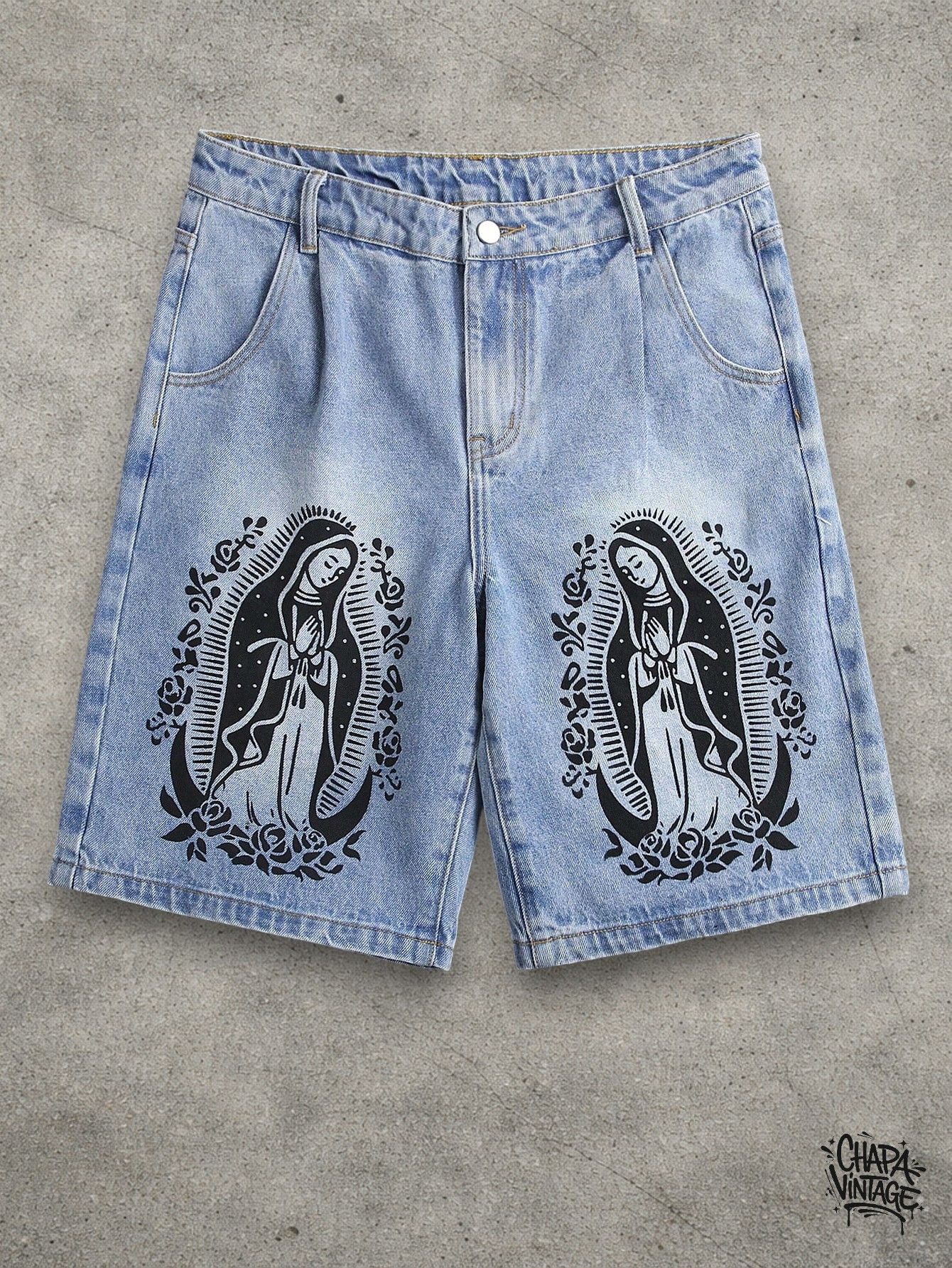 Japanese Brand Denim washed shorts Size US 32 / EU 48 - 1 Thumbnail