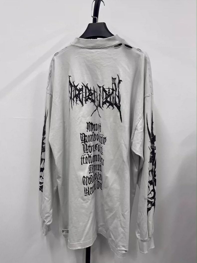 Balenciaga Balenciaga Long Sleeve Shirt with Graphic Design-2505 Size US M / EU 48-50 / 2 - 2 Thumbnail