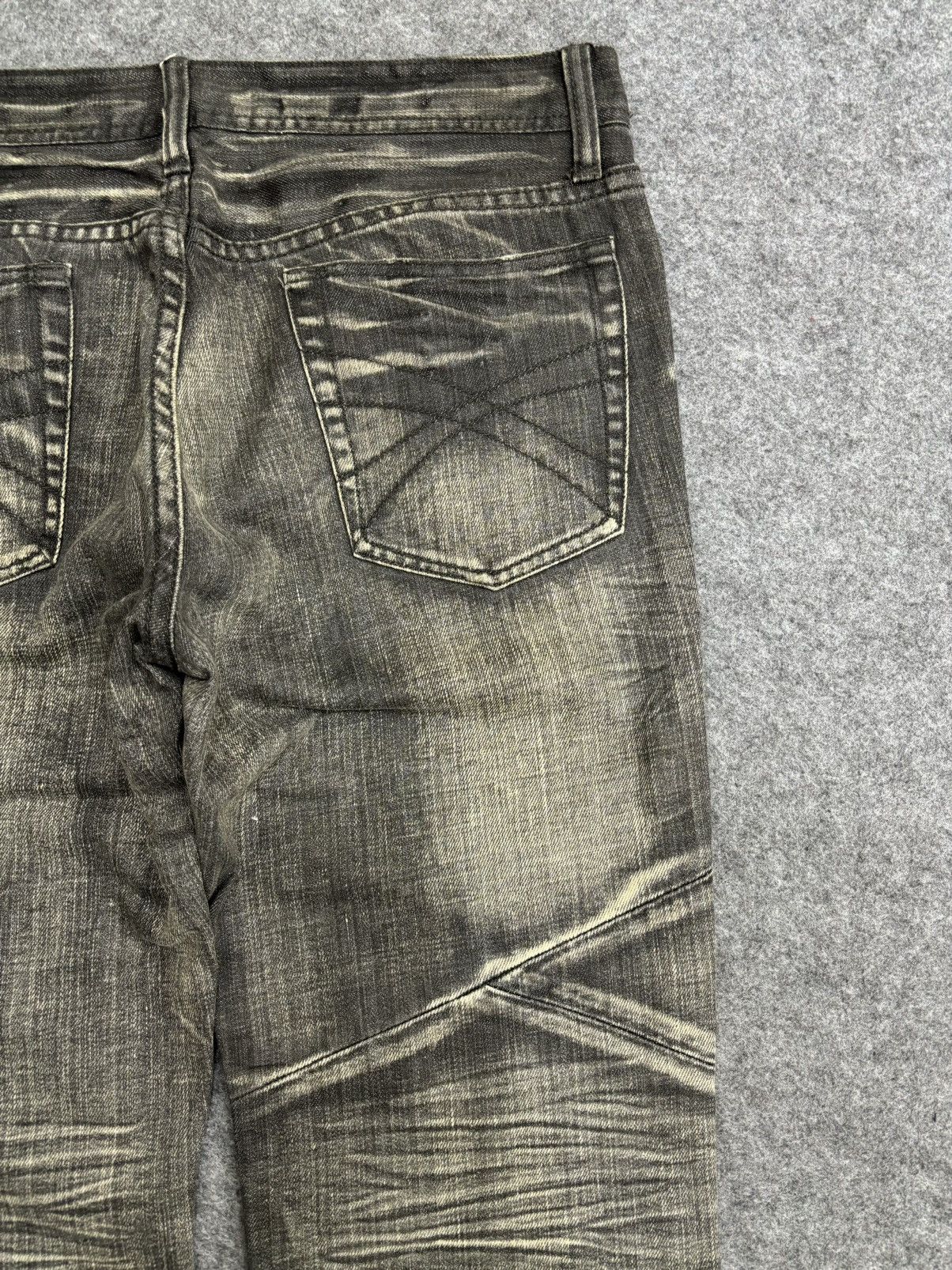 Japanese Brand 💥Art💥EDGEXRUPERT Designer Asymetrical Patchwork Denim F572 Size US 33 - 10 Thumbnail
