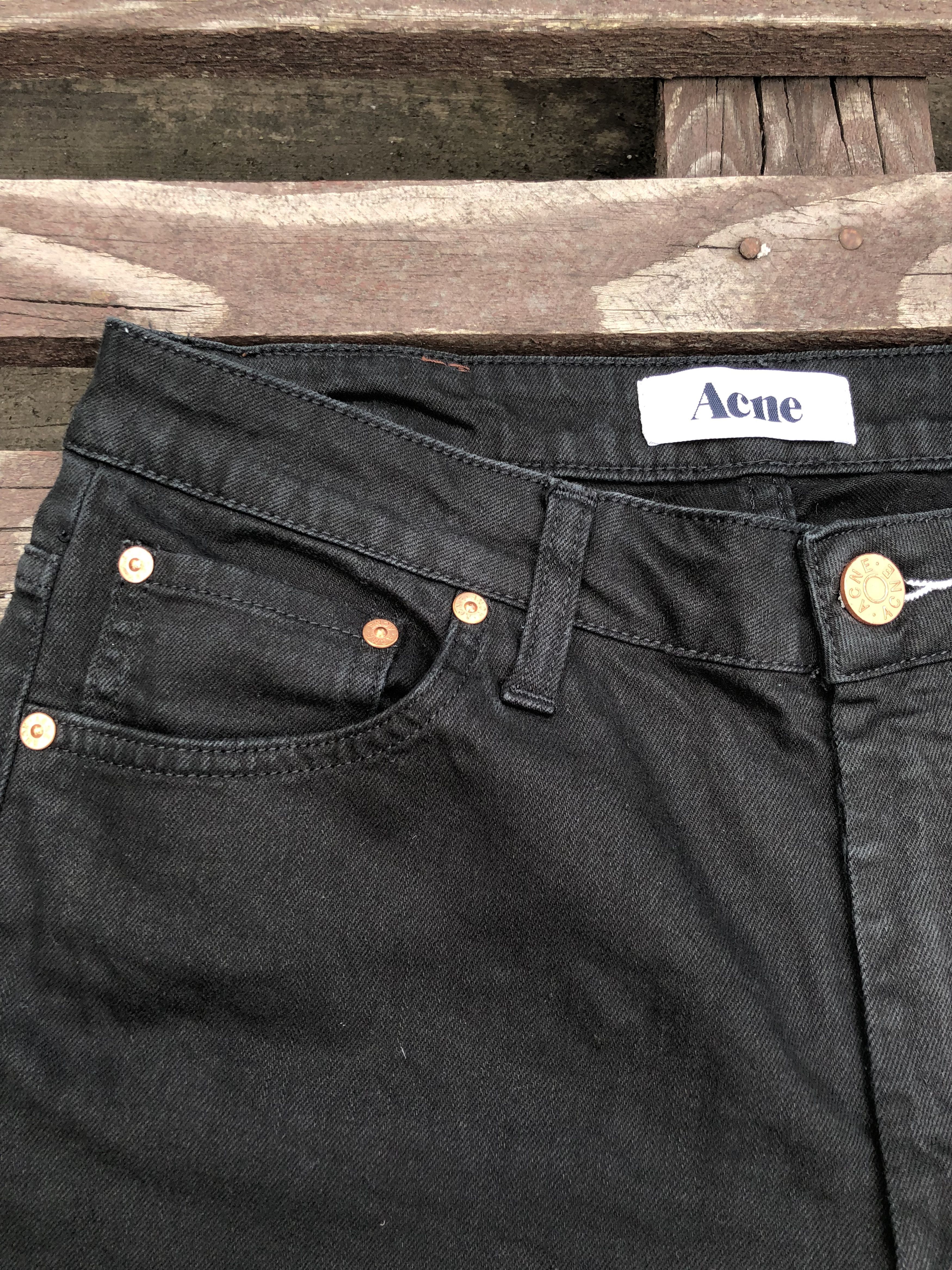 Acne Studios Acne Studios Vintage Flex Wet Black Jeans Size W30 L32 Size 30" / US 8 / IT 44 - 6 Thumbnail