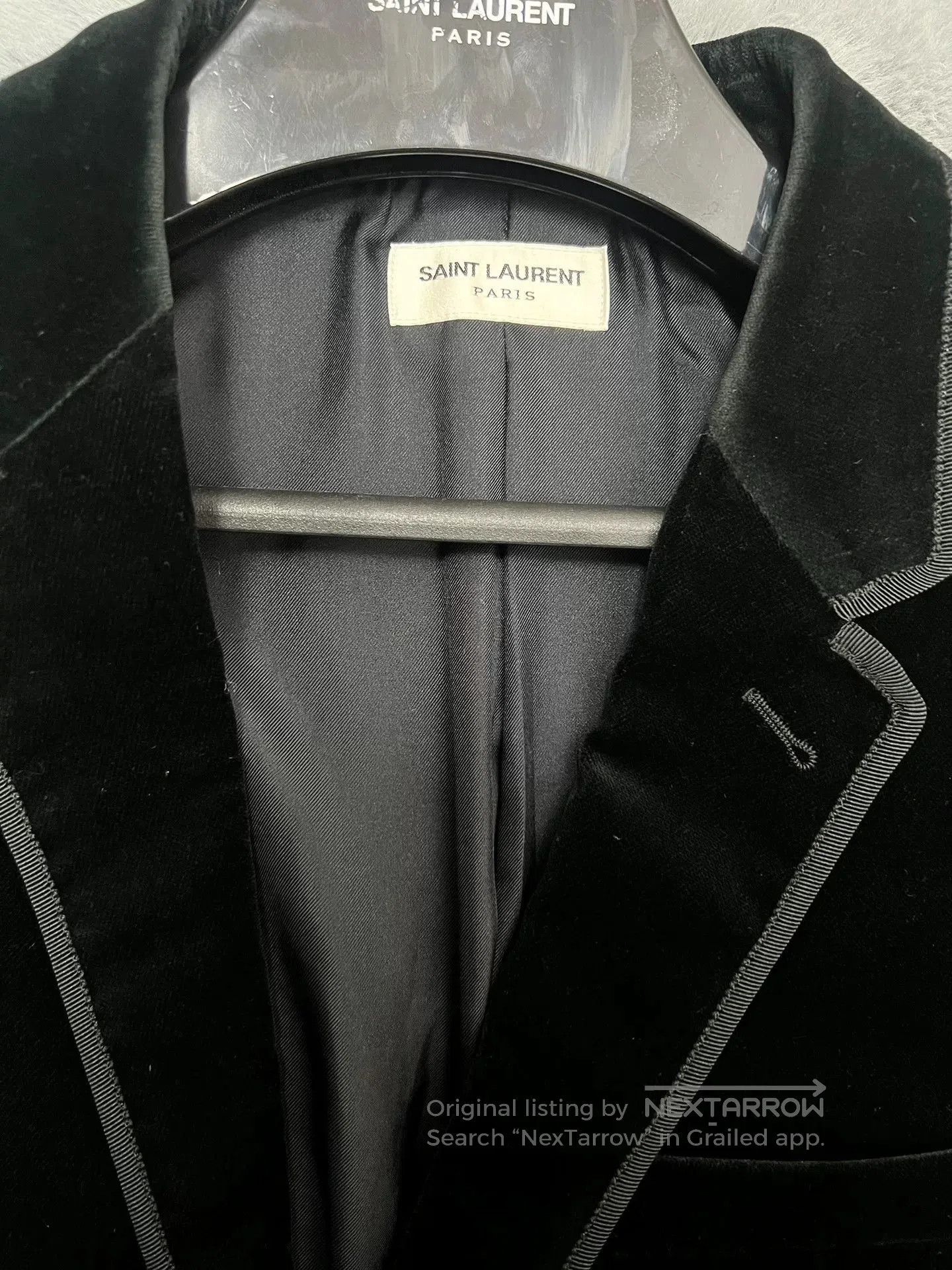 Saint Laurent Paris Saint Laurent SLP Velvet Court Blazer. Size US L / EU 52-54 / 3 - 3 Thumbnail