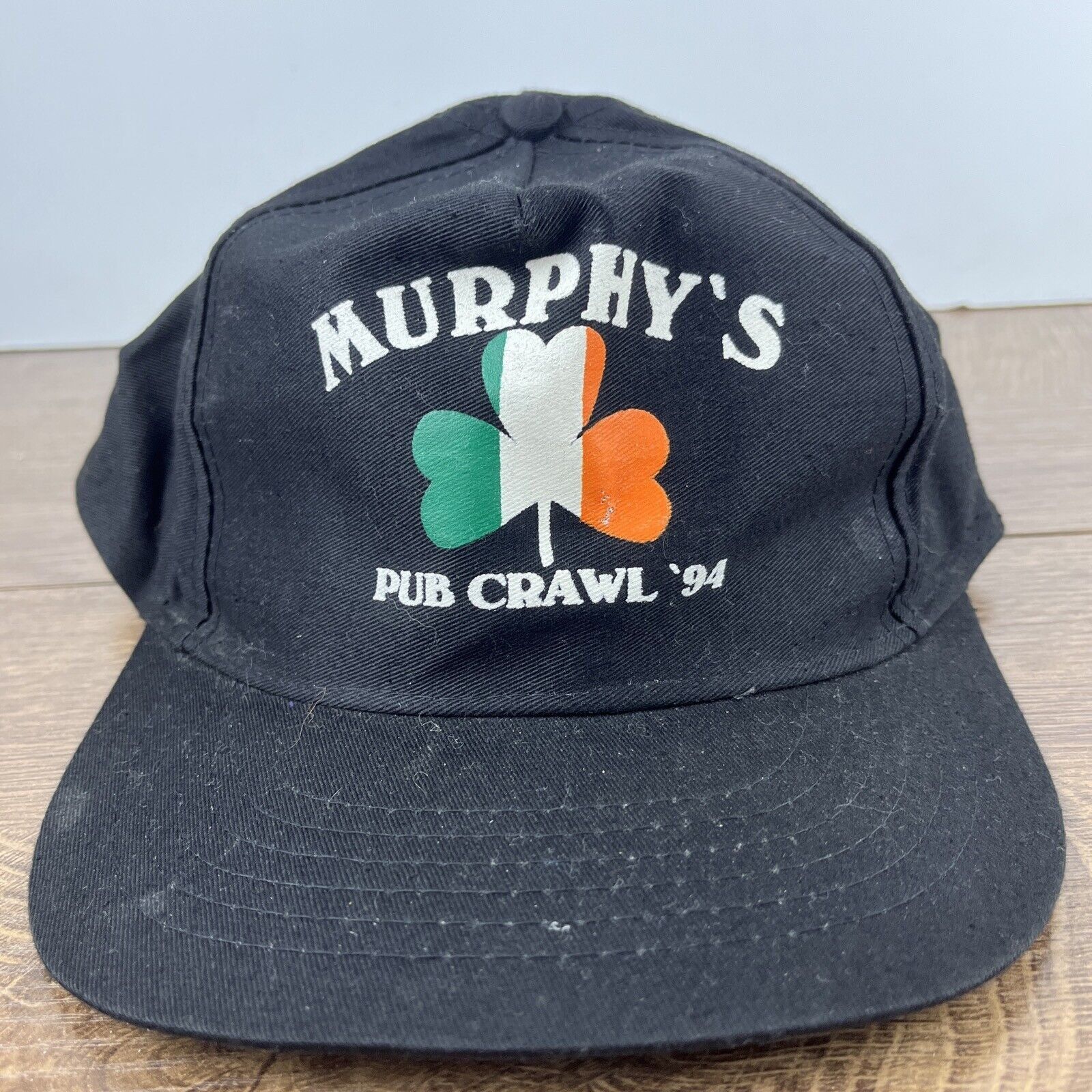 Other Murphys Hat Murphys Pub Crawl 1994 Black Hat Snapback Adjust Size ONE SIZE - 6 Thumbnail