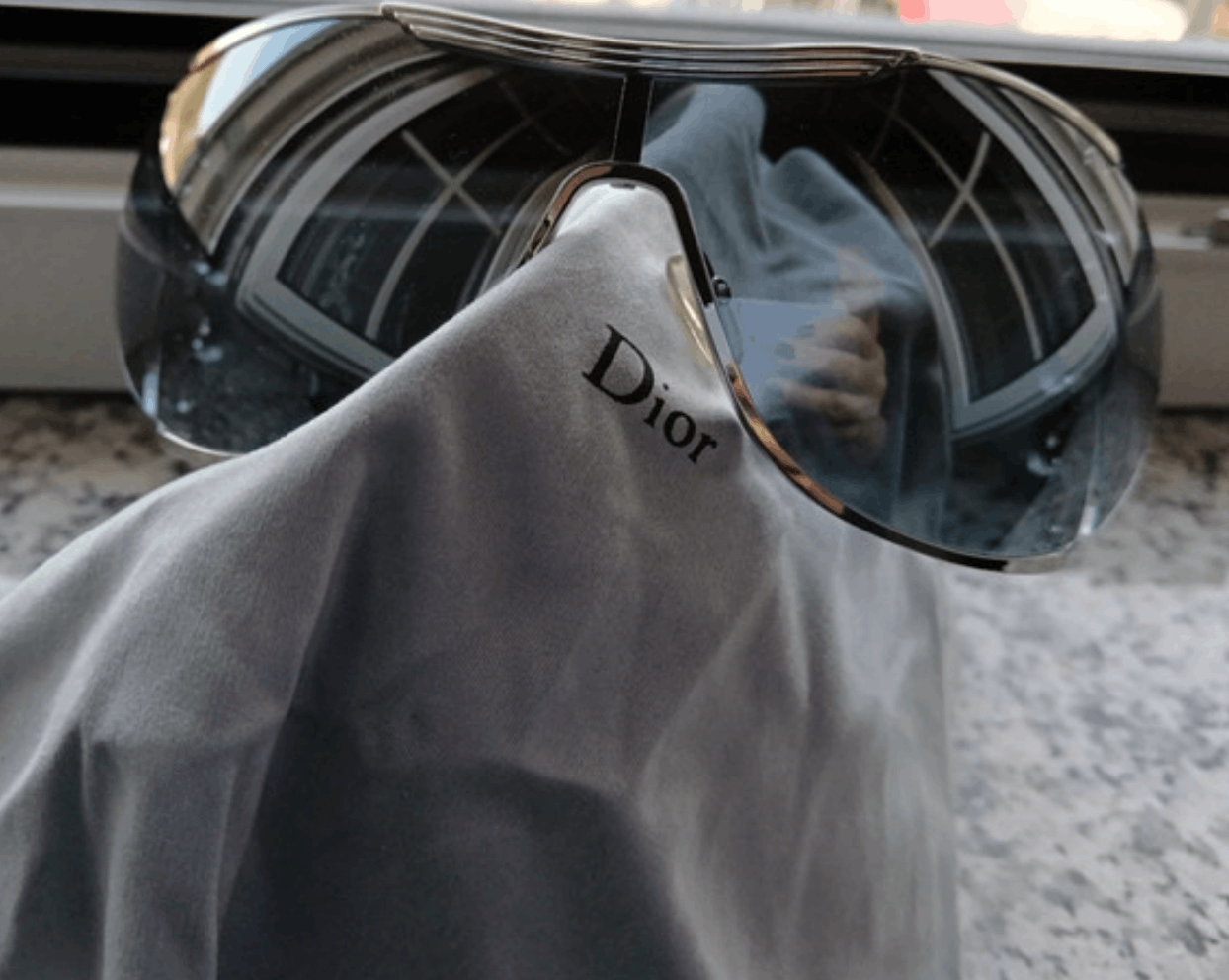 Dior Christian Dior Sunglasses Oversized Shield Mask Vintage Size ONE SIZE - 2 Thumbnail