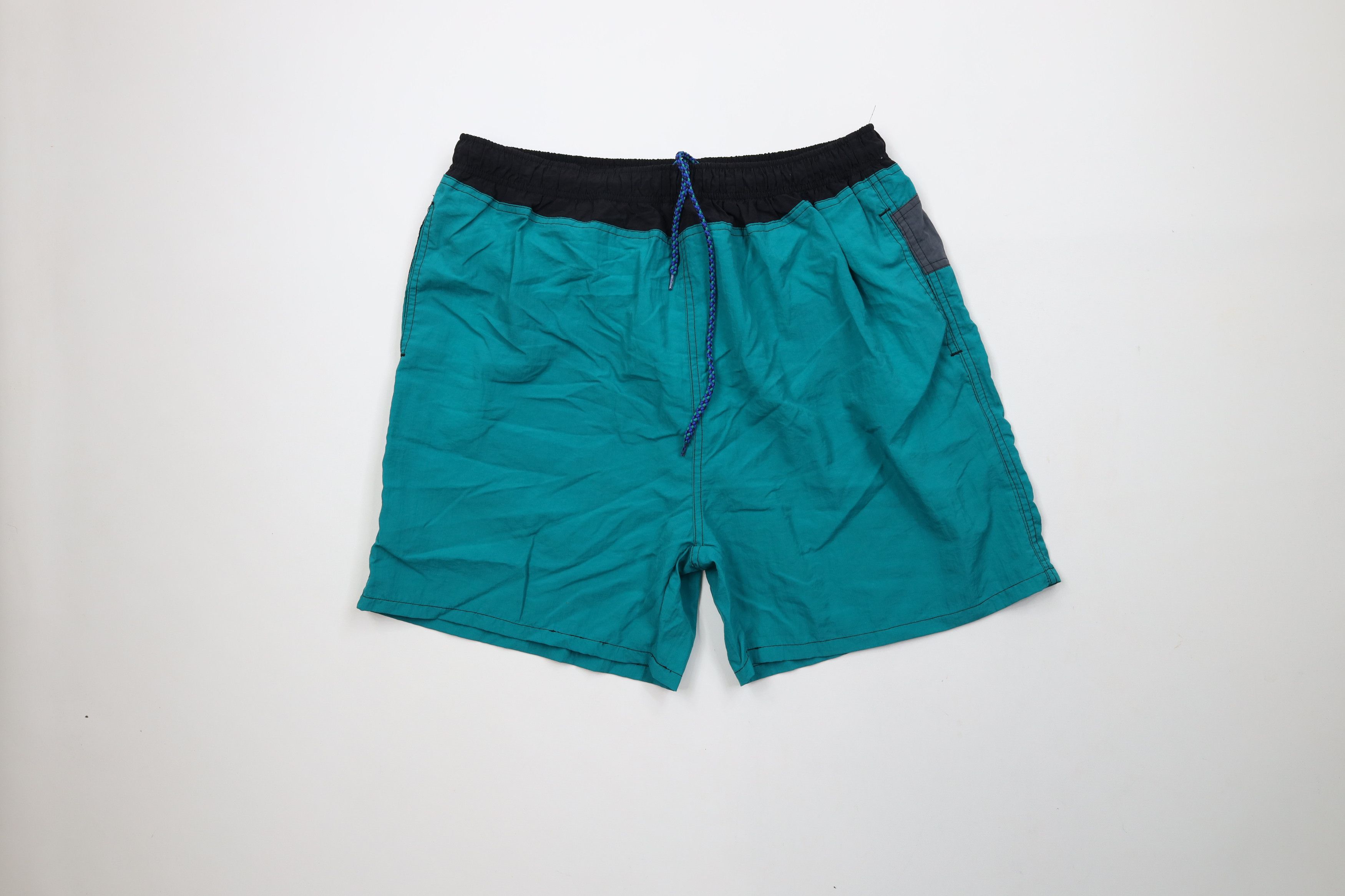 Vintage Vintage 90s Streetwear Lined Above Knee Shorts Swim Trunks Size US 34 / EU 50 - 1 Thumbnail