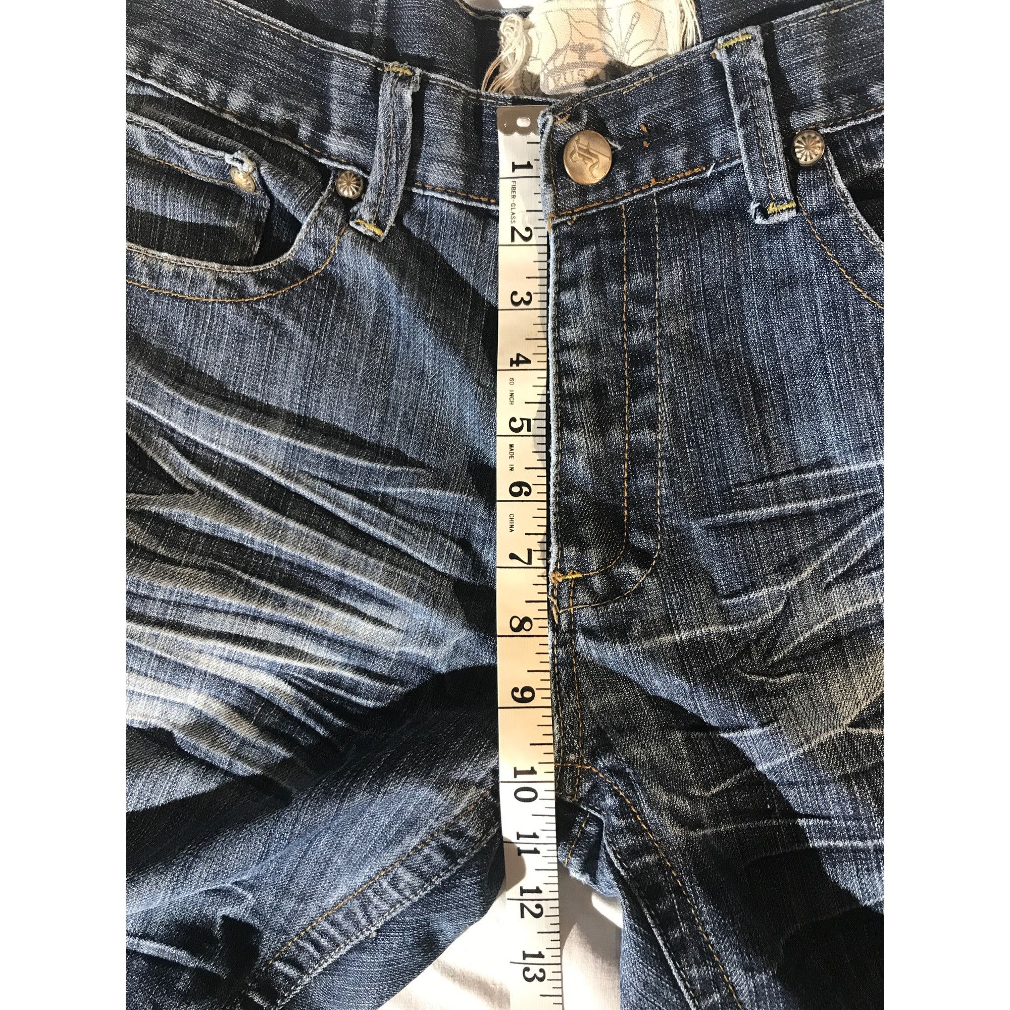 FUSAI F.U.S.A.I Focus USA Inc Men's 3D Crimped Jeans Size US 34 / EU 50 - 5 Thumbnail