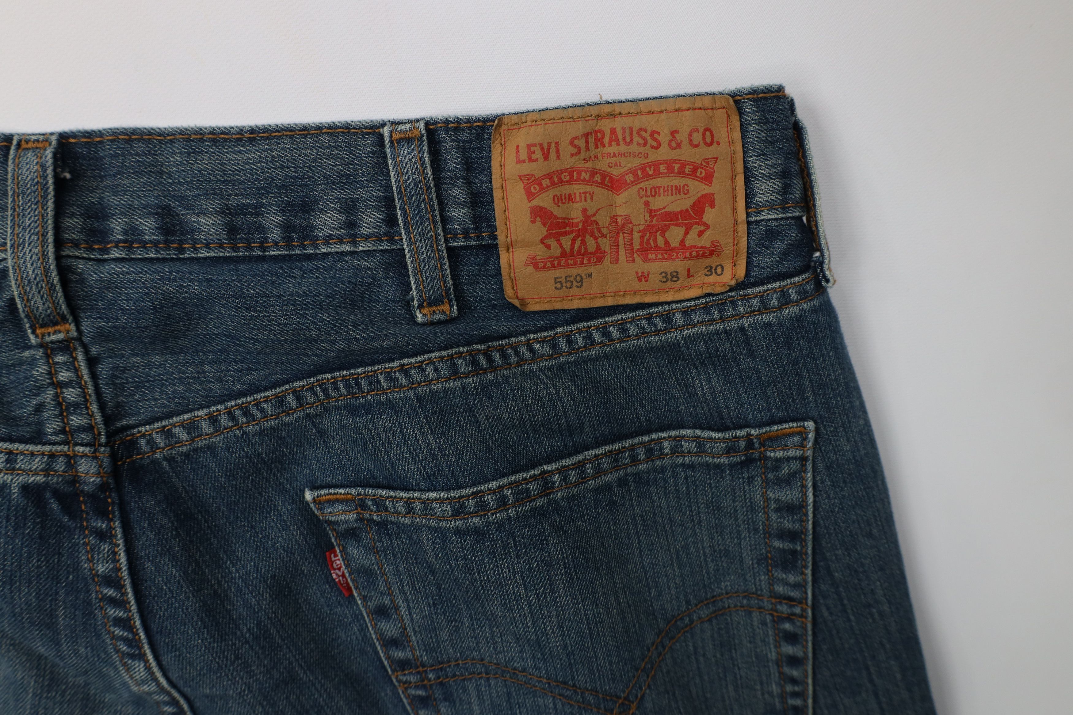 Levi's Vintage Y2K Levis 569 Relaxed Straight Wide Leg Jeans Blue Size US 38 / EU 54 - 14 Thumbnail
