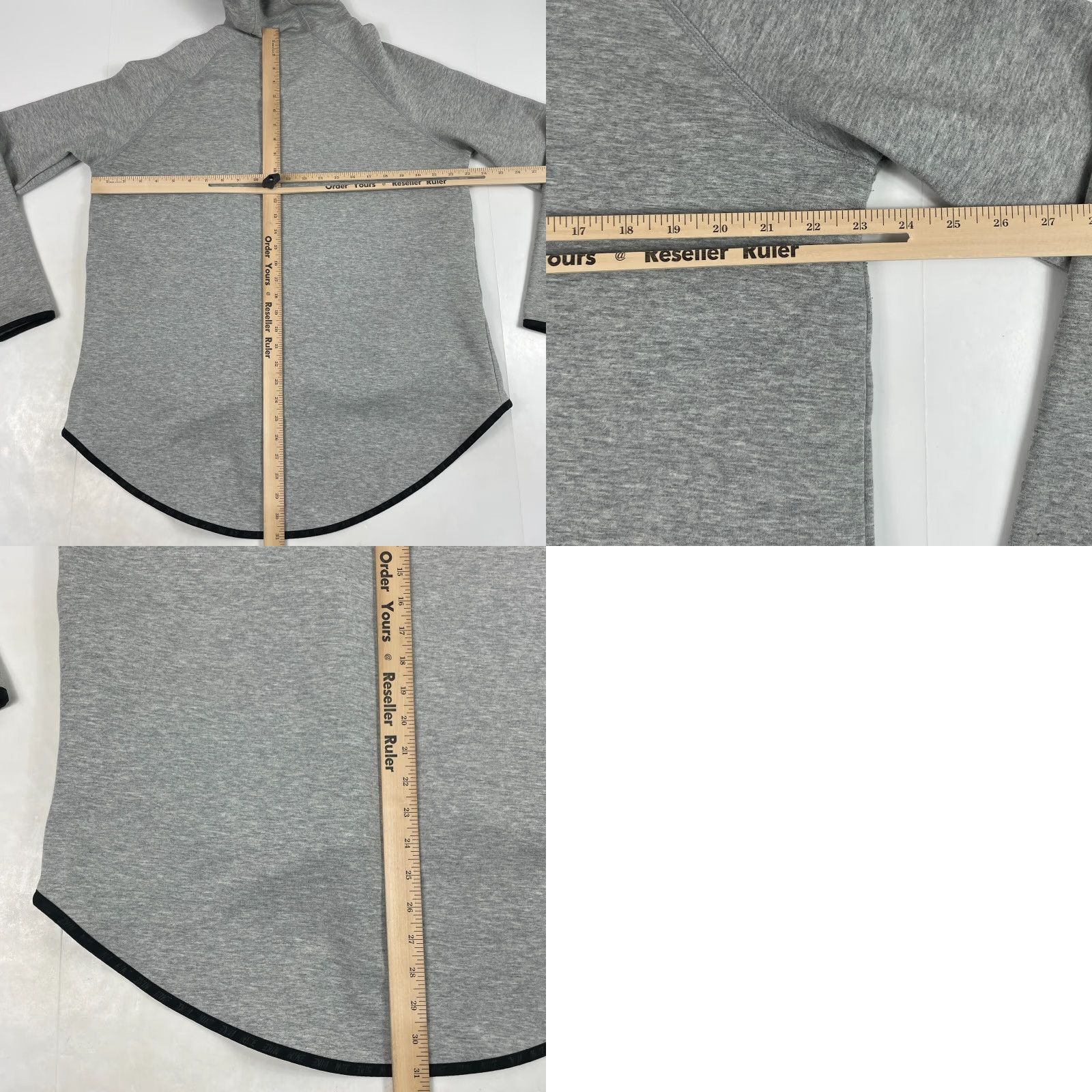 Nike Nike Hoodie Womens Large Gray Tech Fleece Asymmetric Cape Full Zip Size L / US 10 / IT 46 - 9 Thumbnail