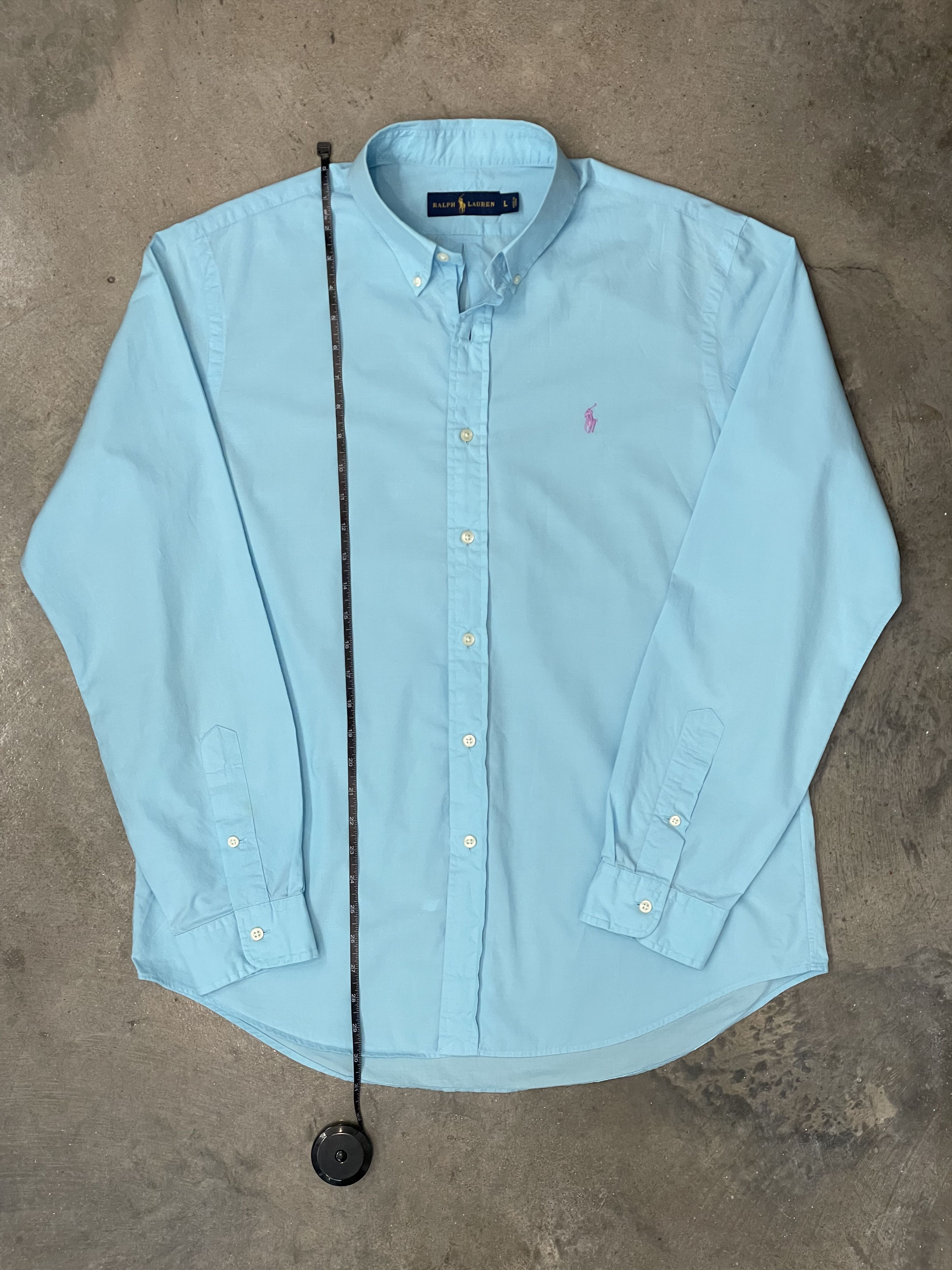 Ralph Lauren Polo Ralph Lauren Oxford Button Down Mens Large Blue Size US L / EU 52-54 / 3 - 7 Thumbnail