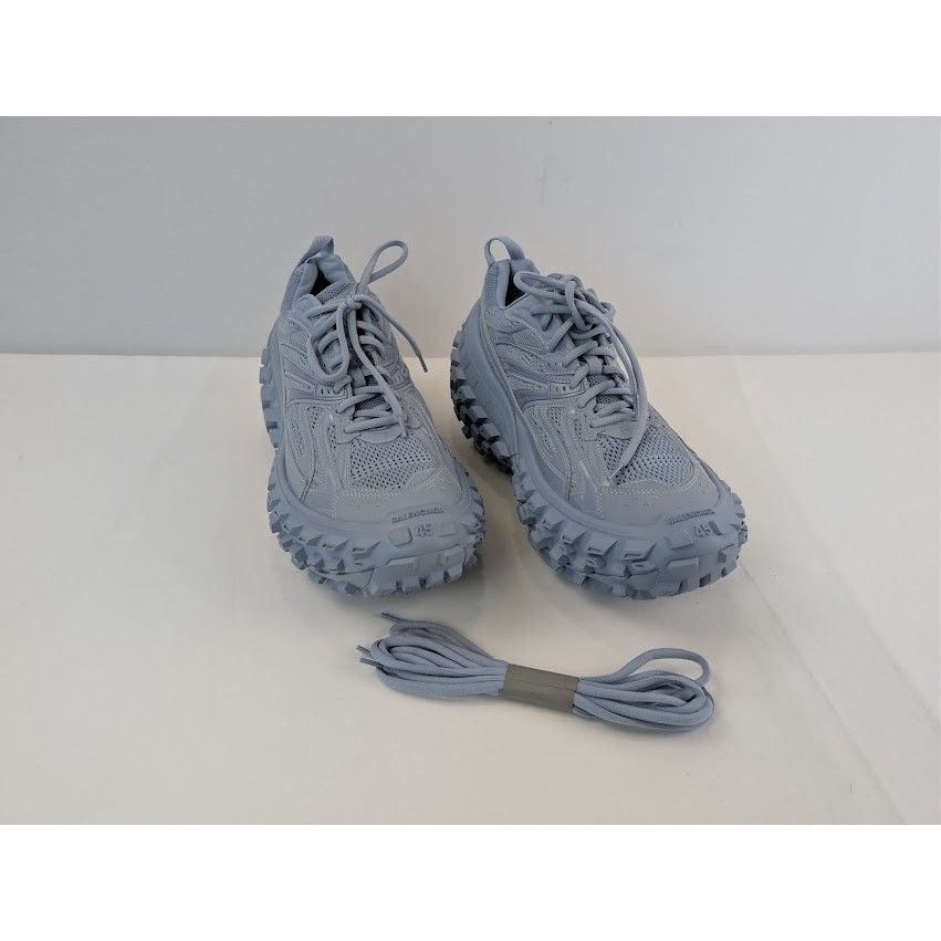 Balenciaga o1rshd1 Bouncer / Defender Low Top Sneaker in Faded Blue Size US 12 / EU 45 - 6 Thumbnail