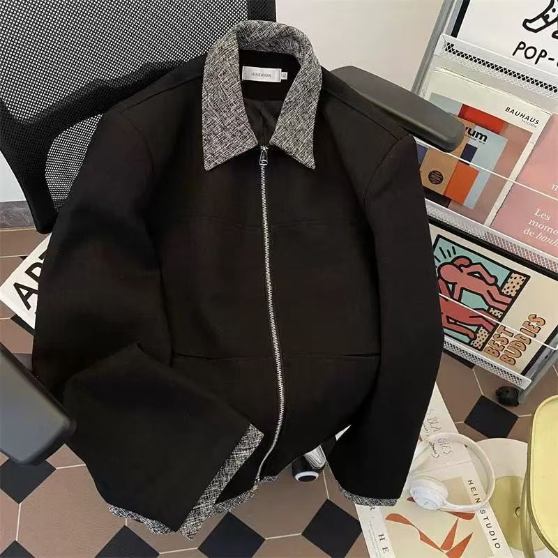 Vintage Black Wool-Blend Jacket Size US M / EU 48-50 / 2 - 1 Thumbnail