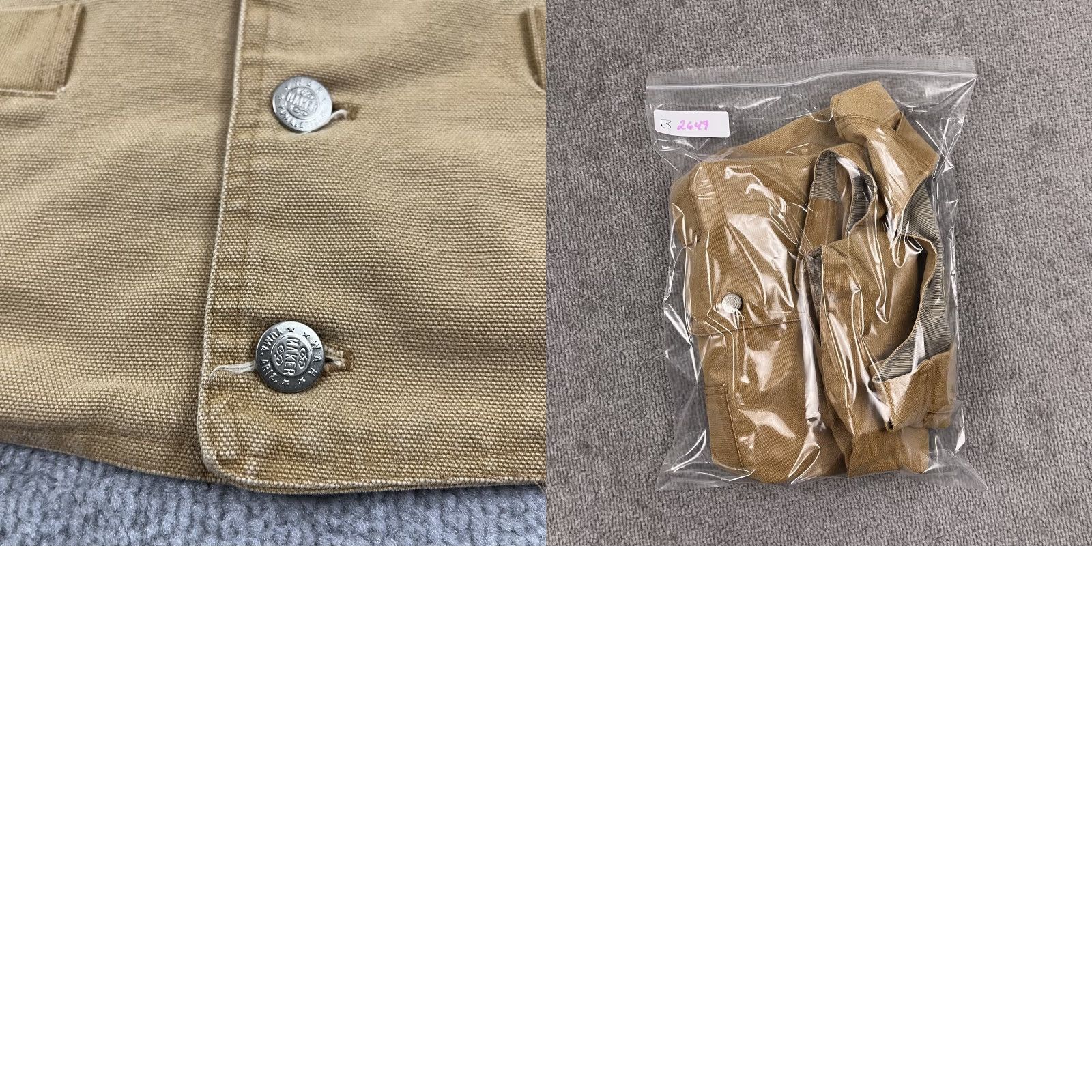 Vintage V Wah Maker Frontier Vest Adult Mens 2X Brown Canvas Western Cowboy Buckle Back Vest Size US XXL / EU 58 / 5 - 8 Thumbnail