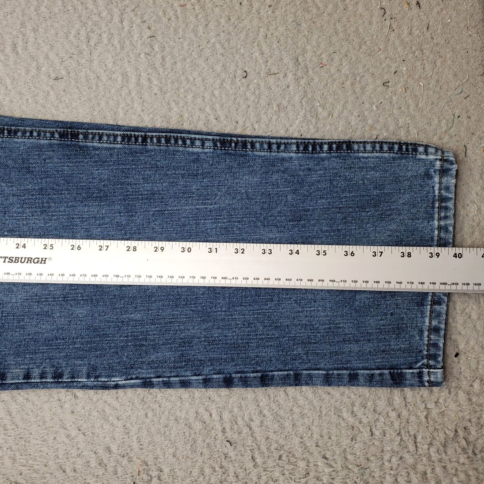 Lee Lee Jeans Mens 38x30 Blue Denim Relaxed Fit Straight Leg 2055526 Size US 38 / EU 54 - 3 Thumbnail