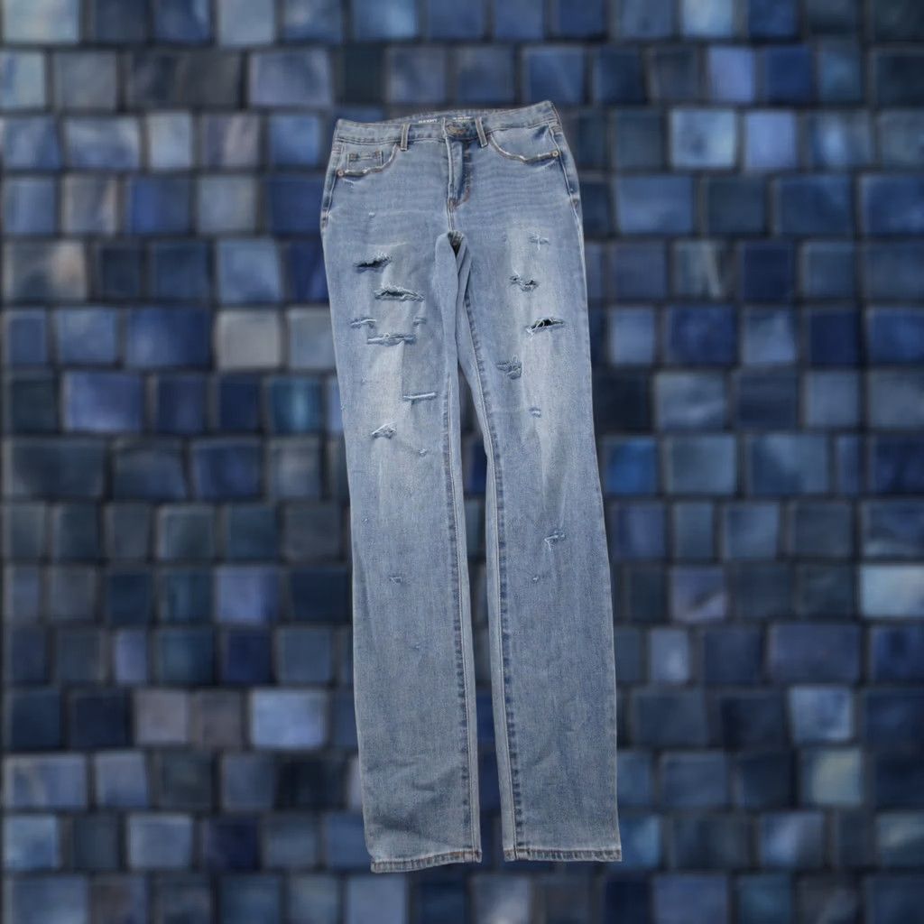 Old Navy Old Navy Jeans Womens Size 4 Tall Medium Wash Blue 5-Pocket Skinny Denim Cotton Blend Regular Fit Jeans Size 27" / US 4 / IT 40 - 1 Thumbnail