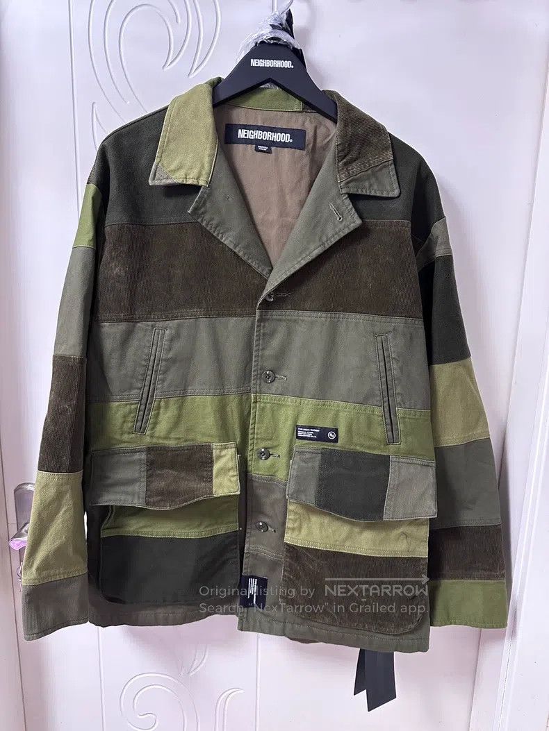 Neighborhood Neighborhood Patchwork collar button-up casual jacket, men Size US M / EU 48-50 / 2 - 2 Thumbnail