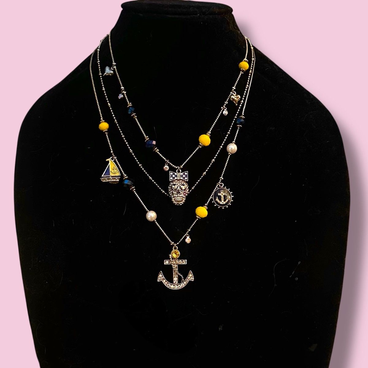Betsey Johnson Betsey Johnson nautical theme layered necklace Size ONE SIZE - 1 Thumbnail