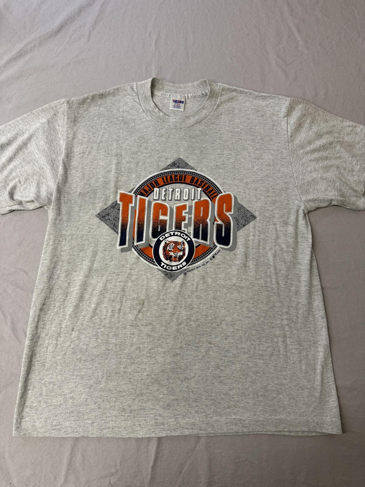 American Trench VTG Detroit Tigers T-shirt 1992 MLB Baseball Trench Tee - XL Size US XL / EU 56 / 4 - 1 Thumbnail