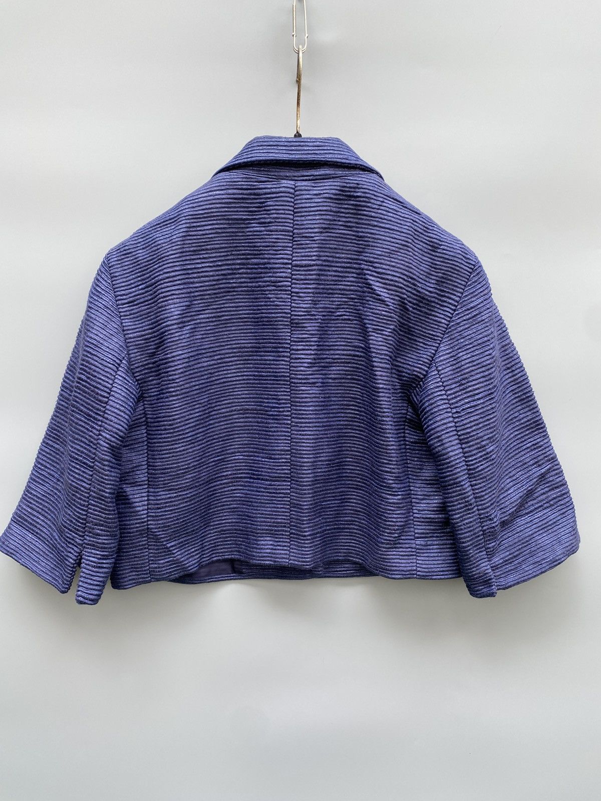 Akris Akris Punto- Cropped Mulberry Silk Jacket Size M / US 6-8 / IT 42-44 - 13 Thumbnail