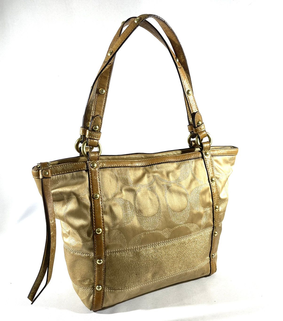 Coach Vintage Satin Monogram Handbag Size ONE SIZE - 6 Thumbnail