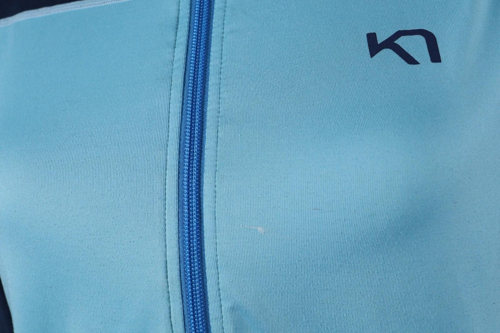 Designer Kari Traa Blue Full Zip Activewear Track Jacket Size L Size L / US 10 / IT 46 - 4 Thumbnail