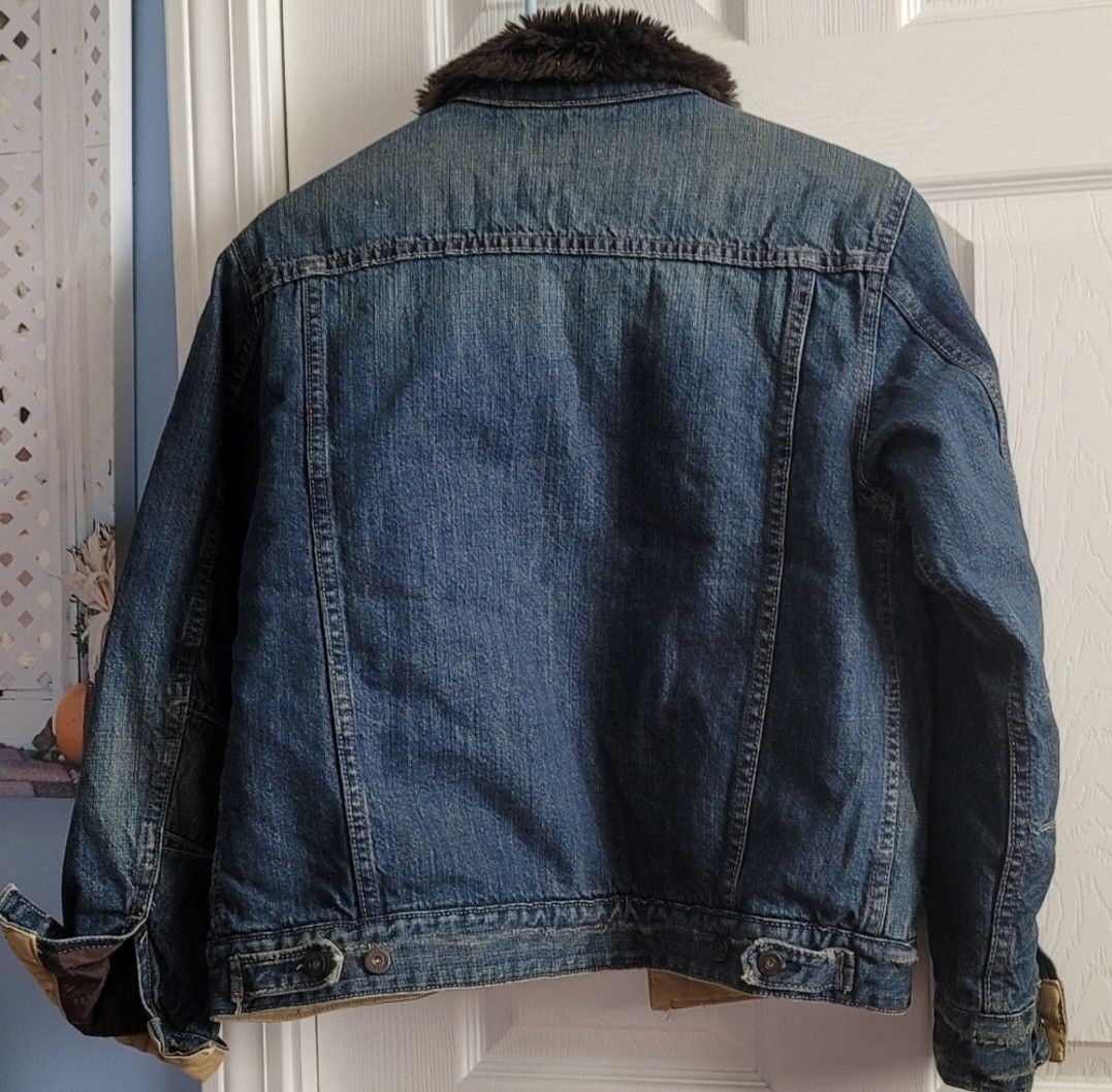 Gap NWT GAP Boy's Fur Lined Collar Jean Jacket Size XXL (14-16) Size US XXL / EU 58 / 5 - 3 Thumbnail
