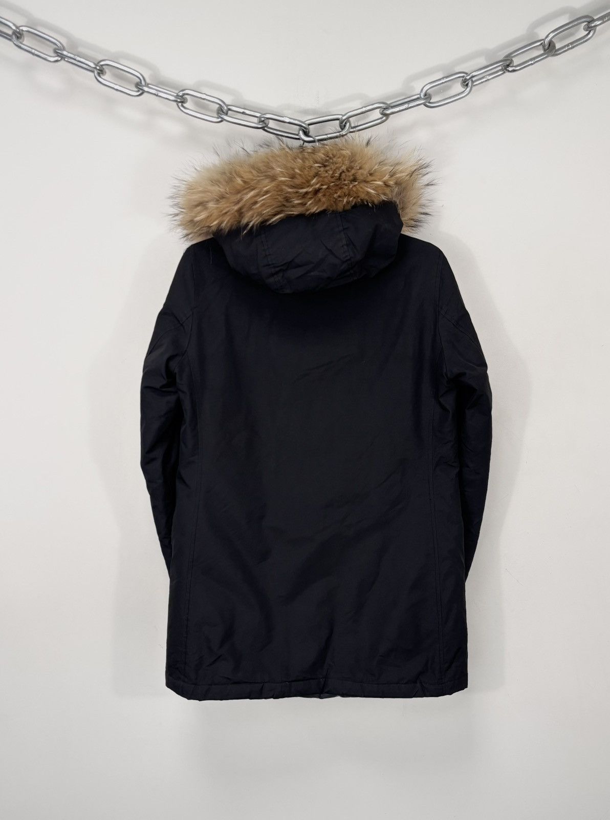 Woolrich Woolen Mills Woolrich Women’s Black Ramar Cloth Arctic Parka Jacket Coat Size S / US 4 / IT 40 - 3 Thumbnail