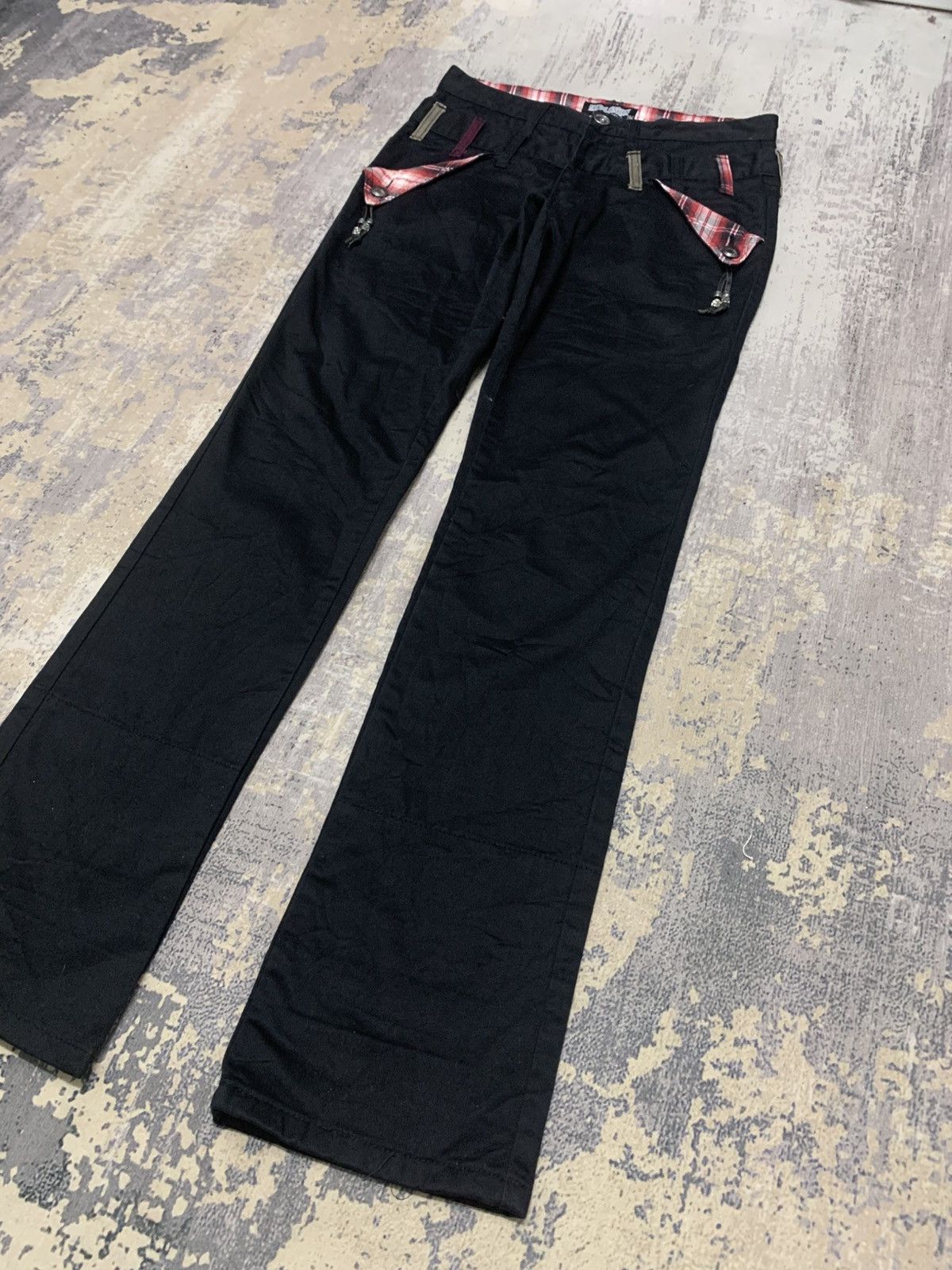 Japanese Brand Nylaus Japanese Brand Double Waist Punk Bondage Pants Size US 29 - 6 Thumbnail