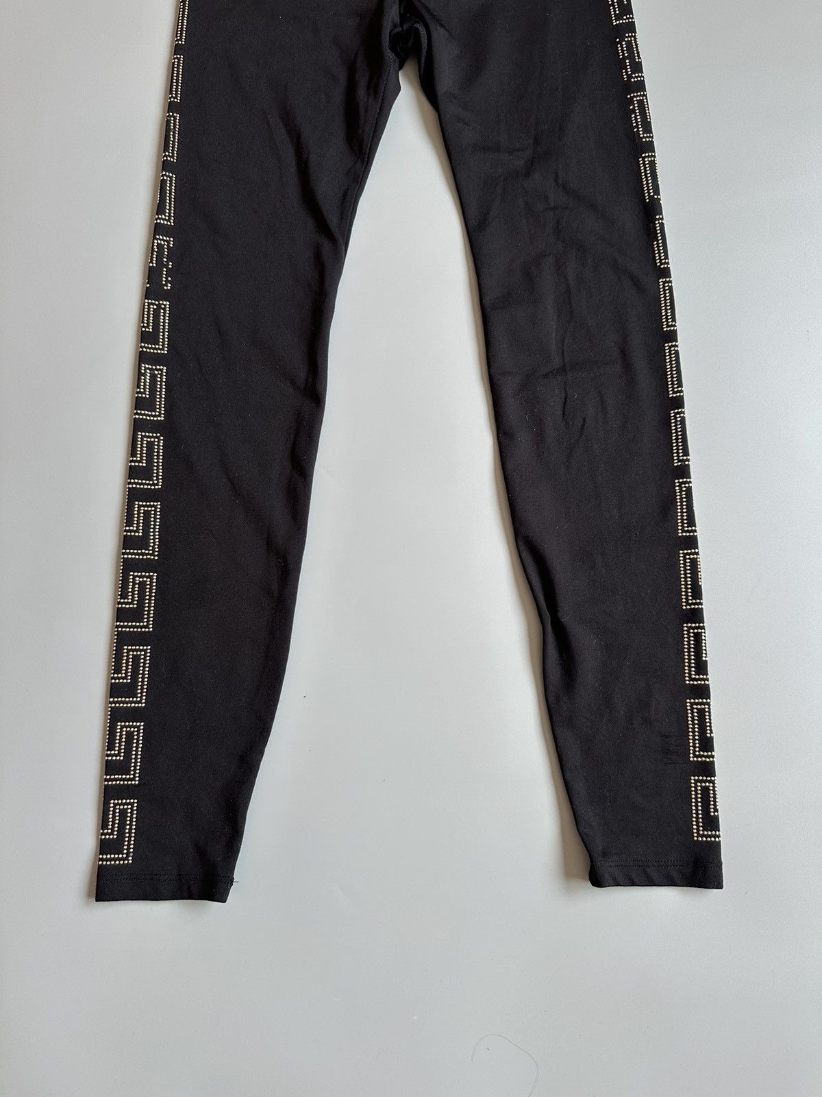 H&M × Versace USED Versace For H&M Black Embellished Leggings EUR 36 US 6 Size 28" / US 6 / IT 42 - 3 Thumbnail