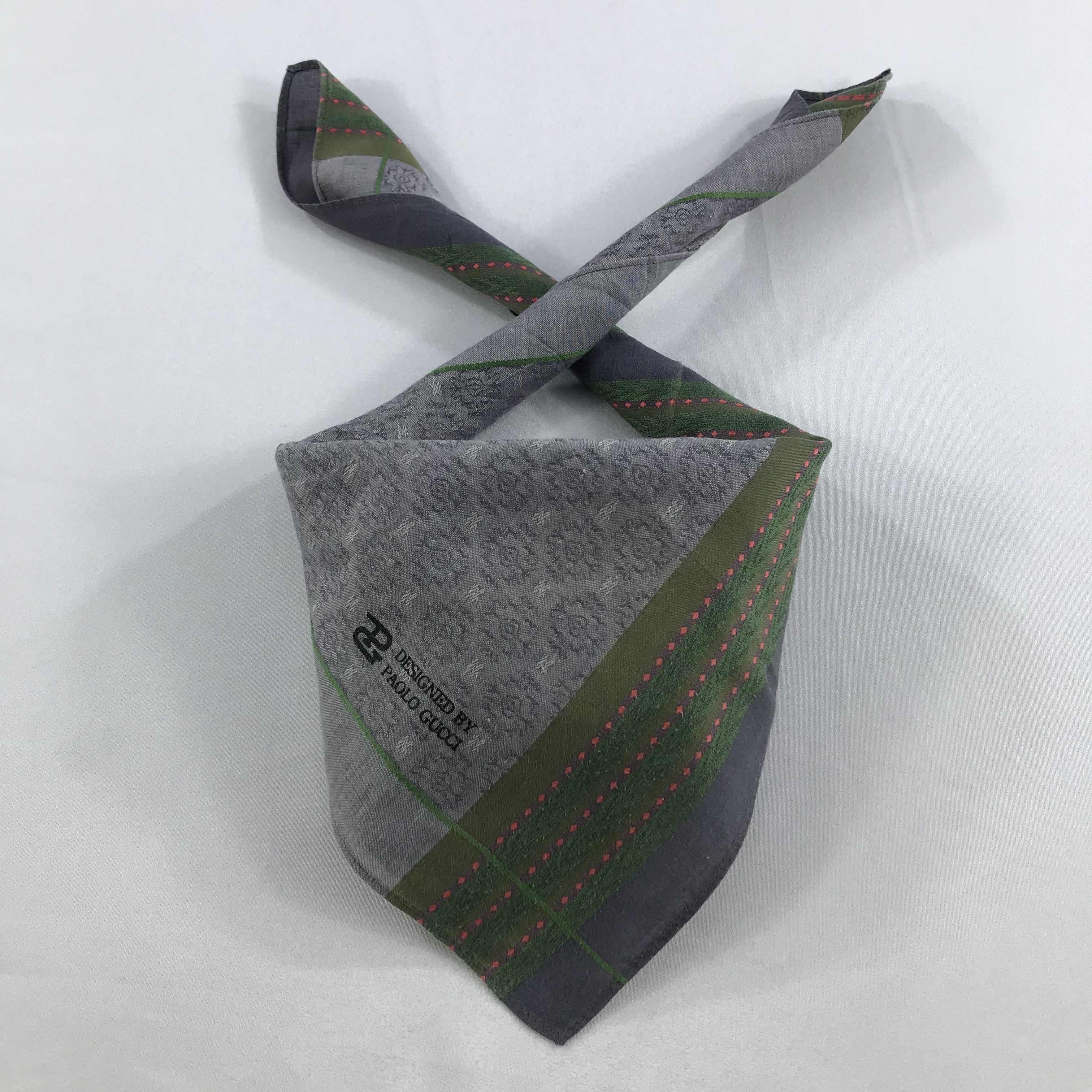Paolo Gucci × Vintage Paolo Gucci Bandana / Handkerchief / Neckerchief - S2747A Size ONE SIZE - 3 Thumbnail