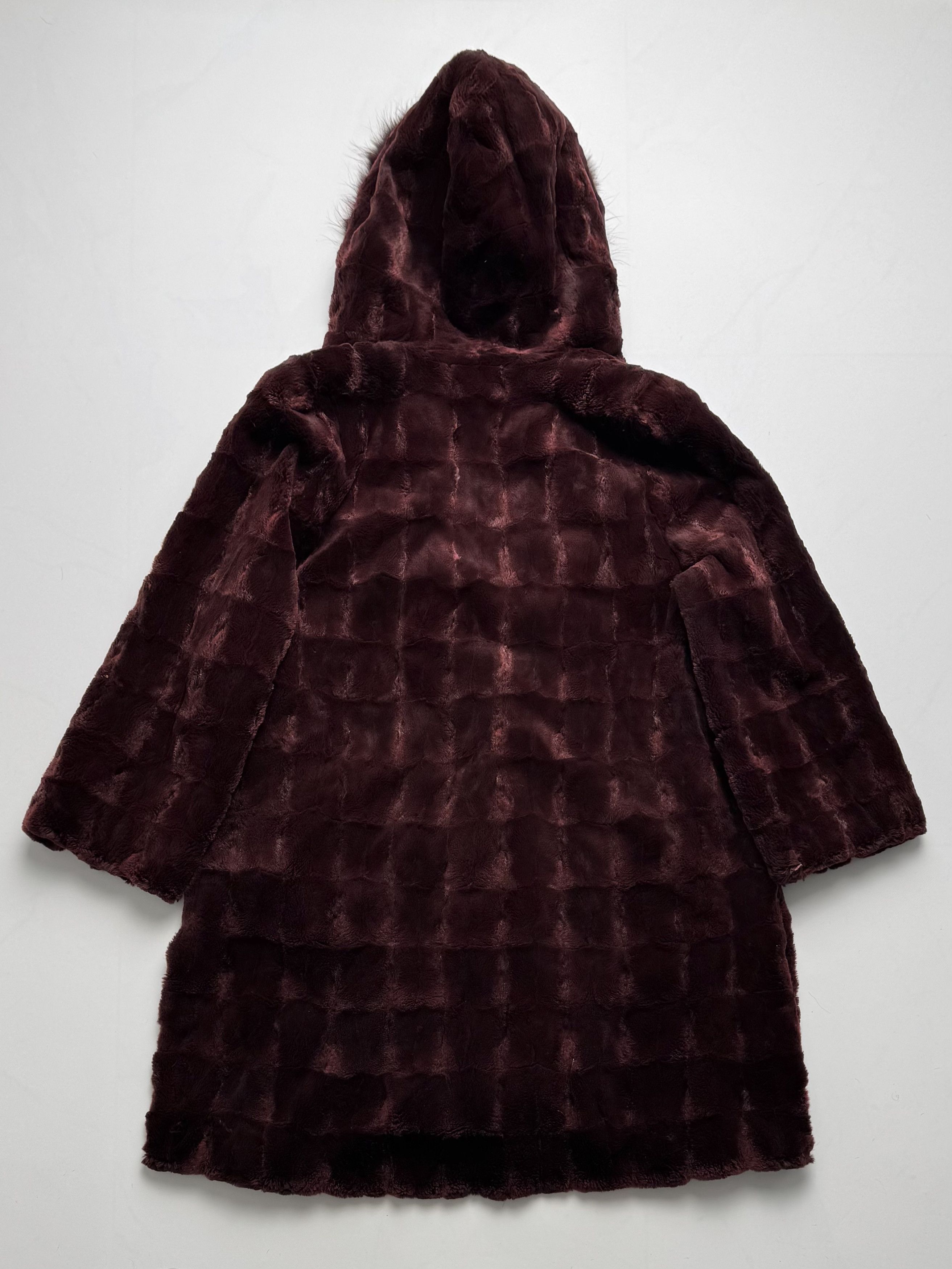 Vintage Vintage Real Fur Coat With Hood B8(V414)E2 Size M / US 6-8 / IT 42-44 - 20 Thumbnail