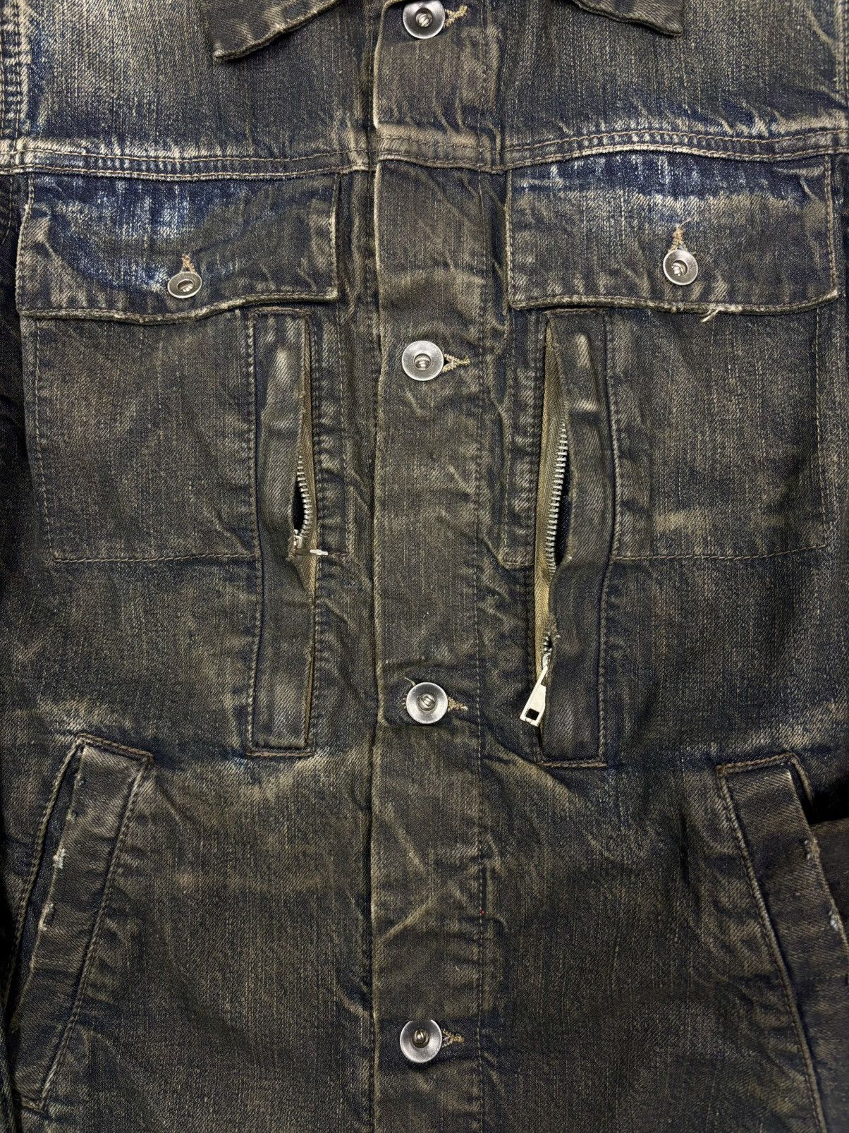 Rick Owens Rick Owens FW07 Exploder Mud Dust Wash Trucker Denim Jacket Size US XS / EU 42 / 0 - 5 Thumbnail