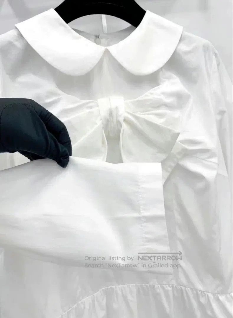 Comme des Garcons Comme Des Garcons White Peter Pan Collar Shirt Size M / US 6-8 / IT 42-44 - 7 Thumbnail