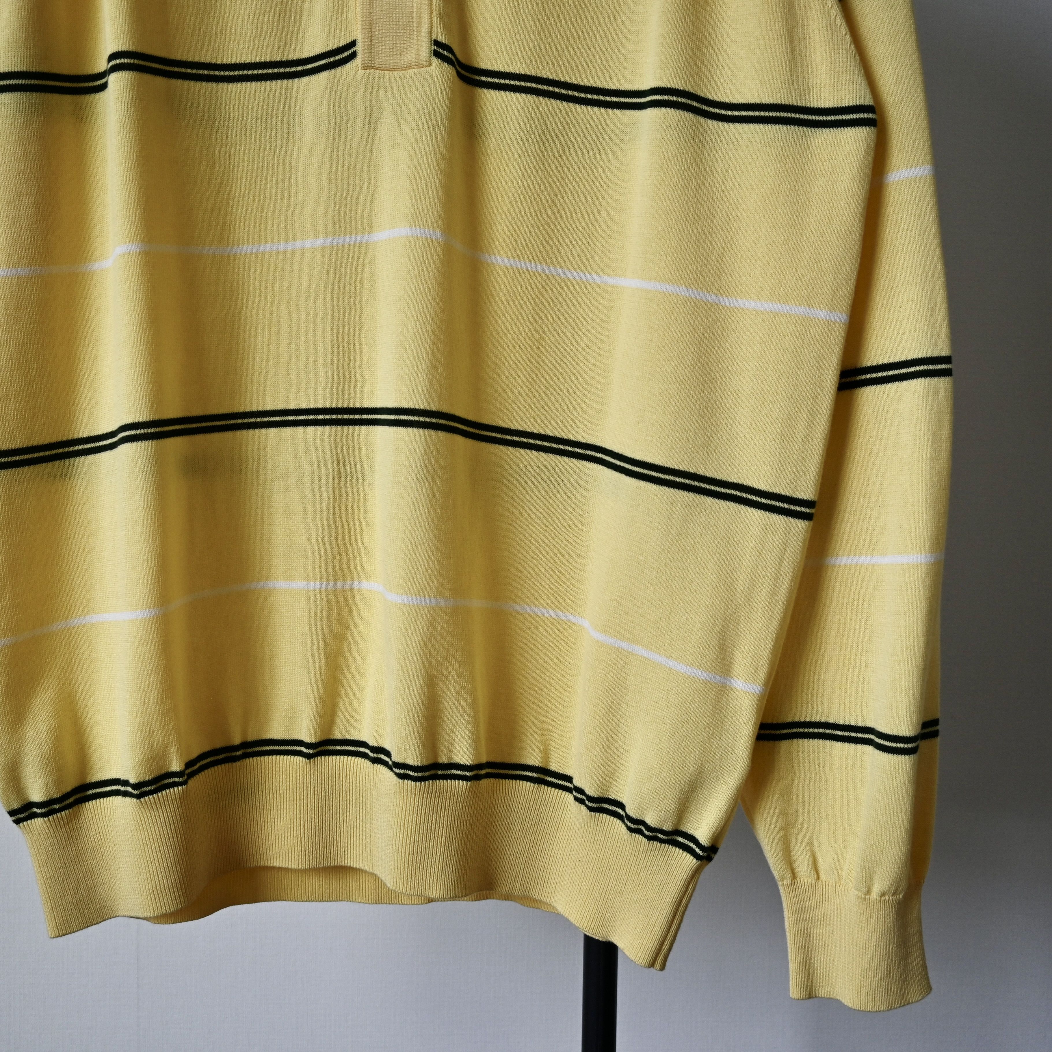 Beams Plus UNUSED, BEAMS Plus striped cotton knit polo Size US L / EU 52-54 / 3 - 3 Thumbnail