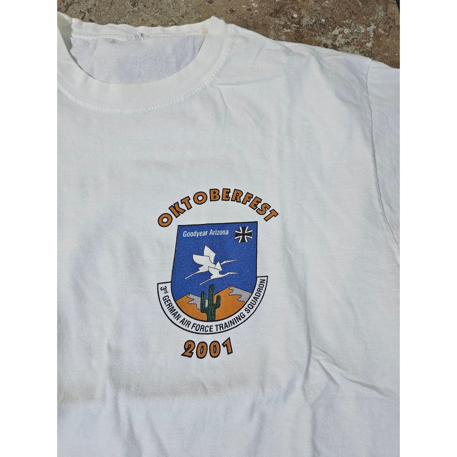 Other 2001 German Air Force Training Double Sided T-shirt White L Size US L / EU 52-54 / 3 - 2 Thumbnail