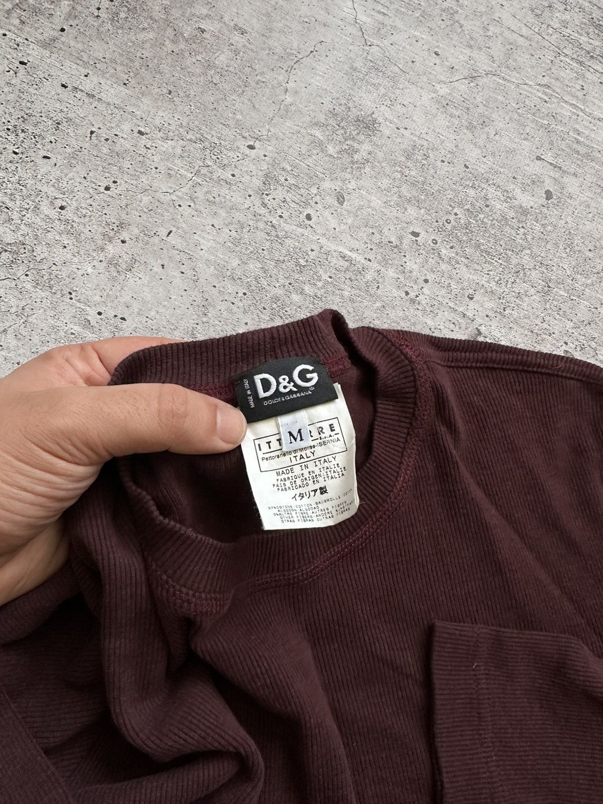 Dolce & Gabbana × Vintage Women's Dolce Gabbana Burgundy Light Sweater Size S / US 4 / IT 40 - 6 Thumbnail