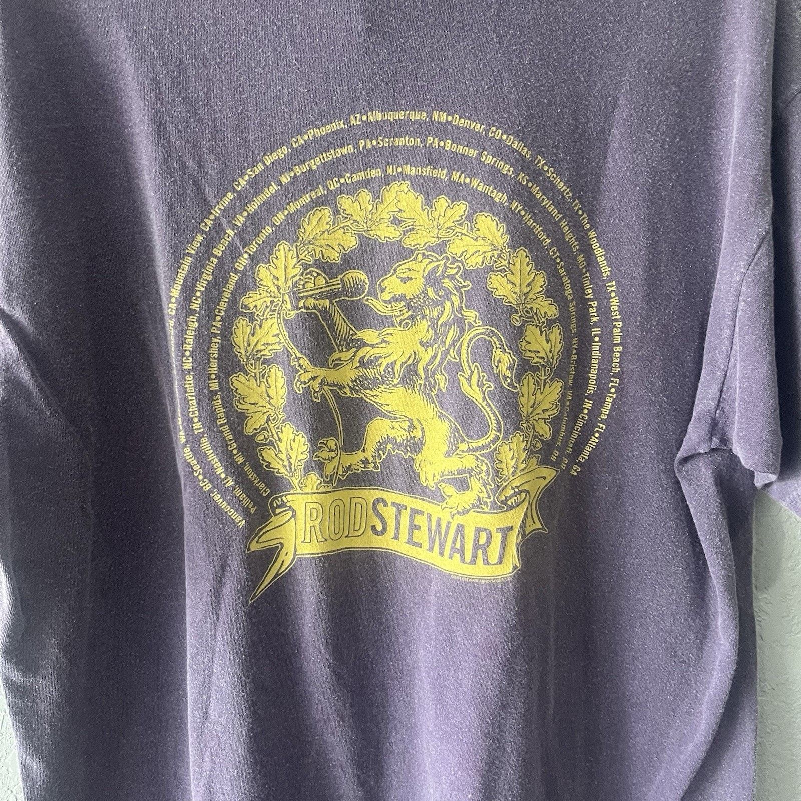 Anvil Vintage Purple Ron Stewart Music Tshirt Mens Large Minimal B Size US L / EU 52-54 / 3 - 5 Thumbnail