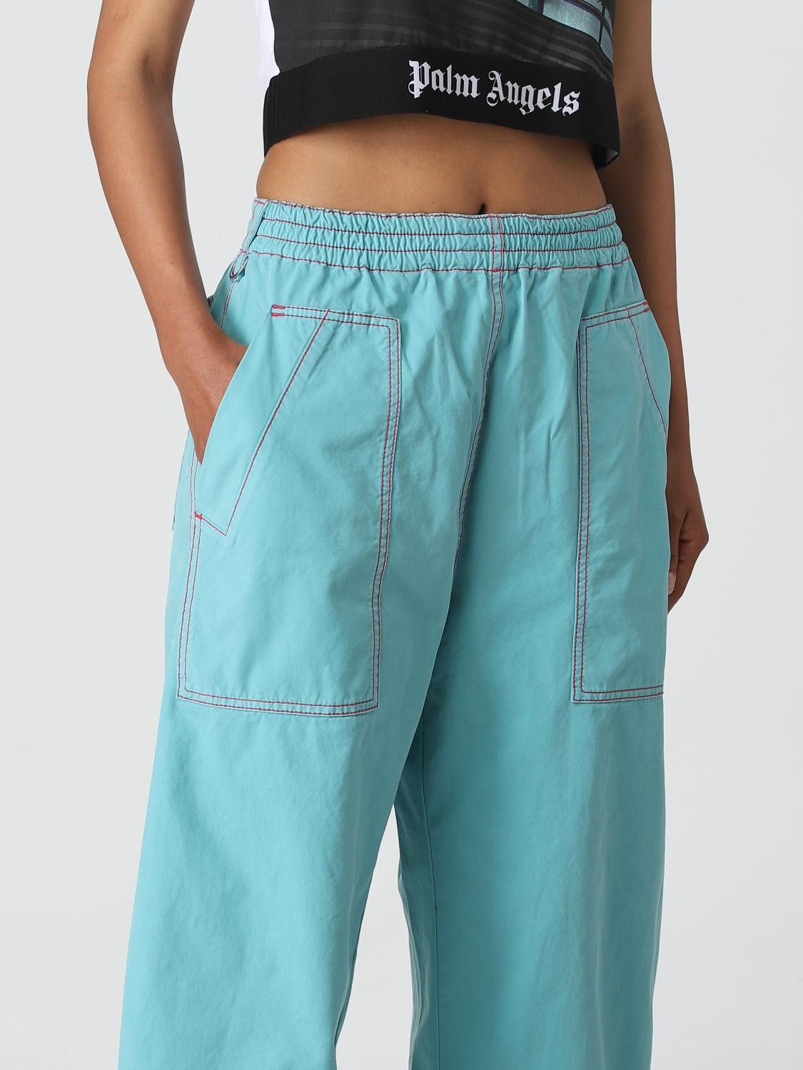 Palm Angels o1y1125 Sweatpant in Turquoise Size 26" / US 2 / IT 38 - 5 Thumbnail
