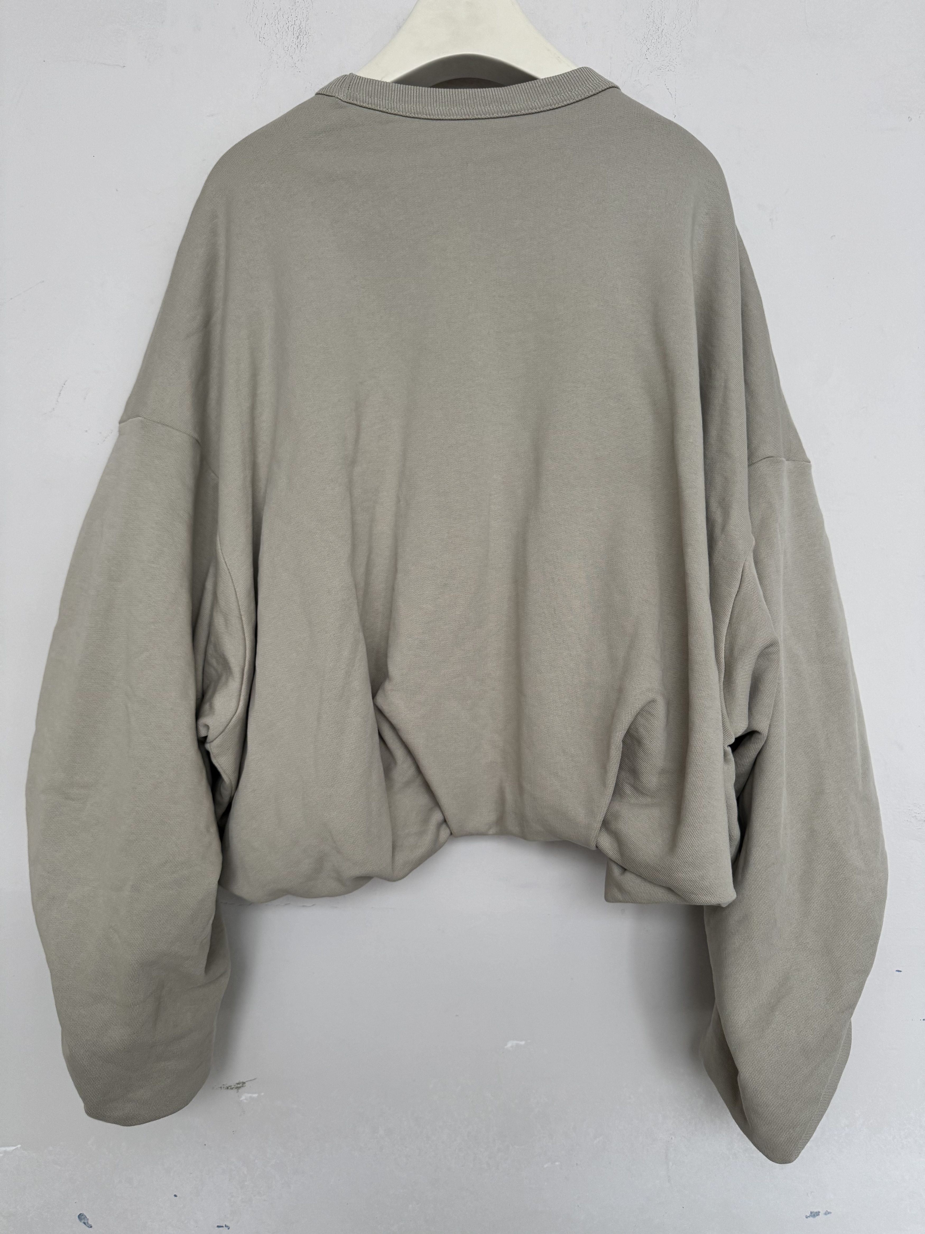 Dries Van Noten Draped Cotton Jersey Sweatshirt Size XS / US 0-2 / IT 36-38 - 2 Thumbnail