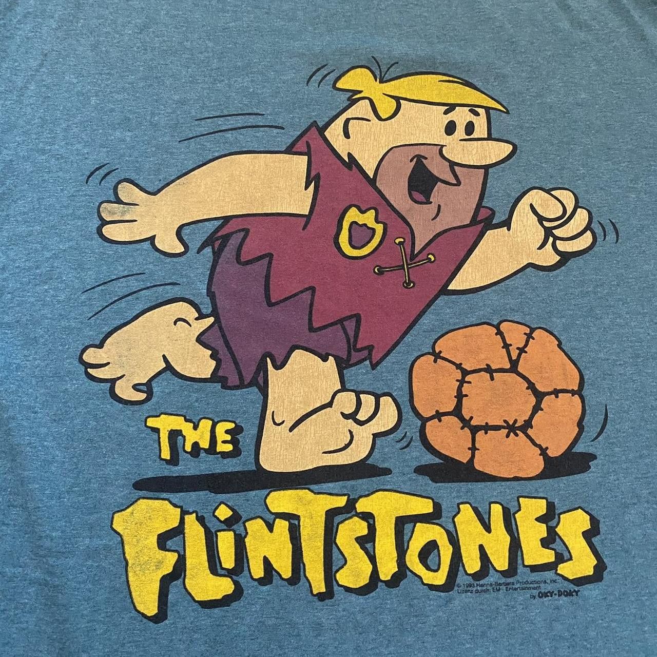 Stevenson Overall Co. 1993 Filntstones Movie Boxy Single Stitch Vintahe Size US L / EU 52-54 / 3 - 2 Thumbnail