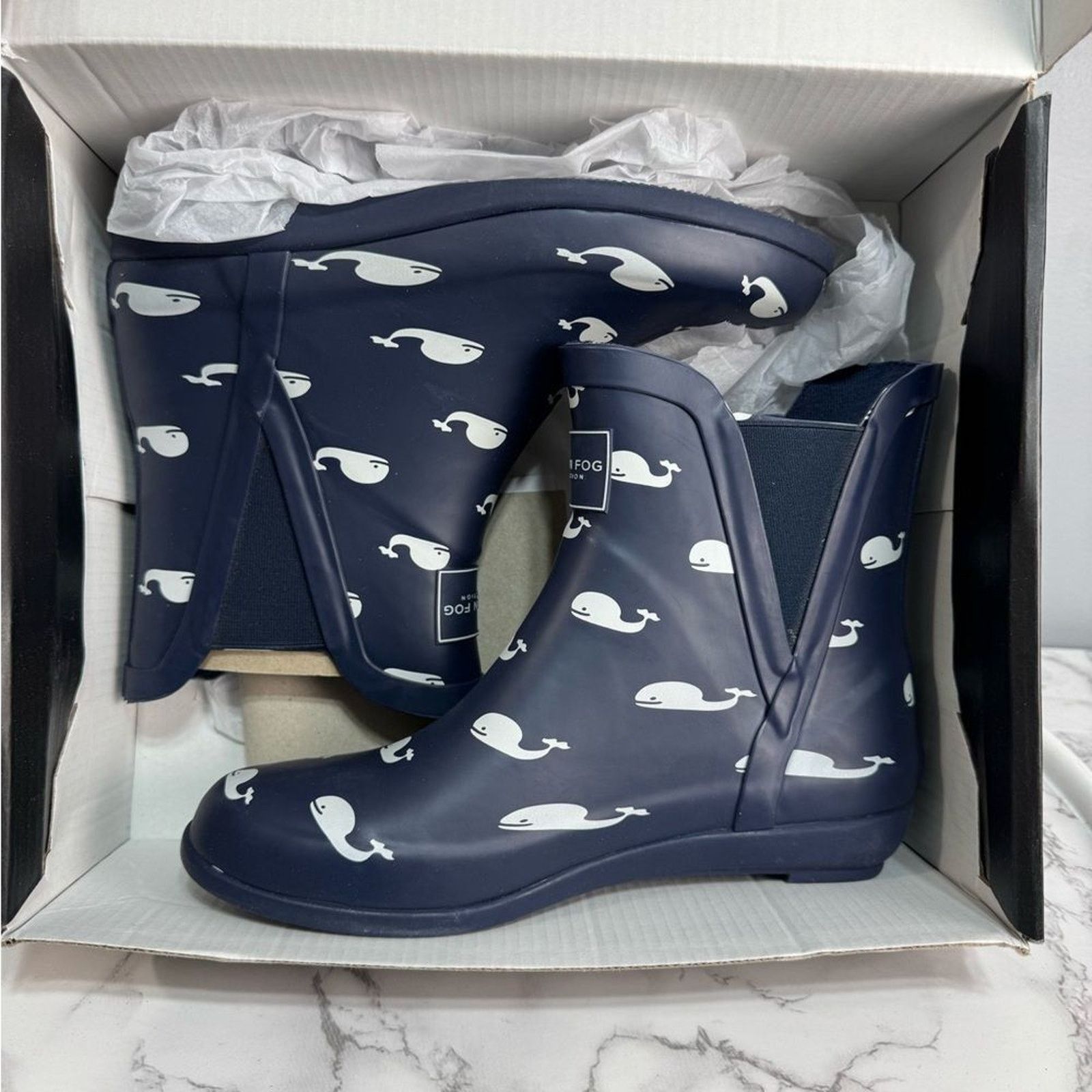 London Fog London Fog Women’s Rain Boots sz 6 Rubber NEW #K276 Size US 6 / EU 39 - 5 Thumbnail