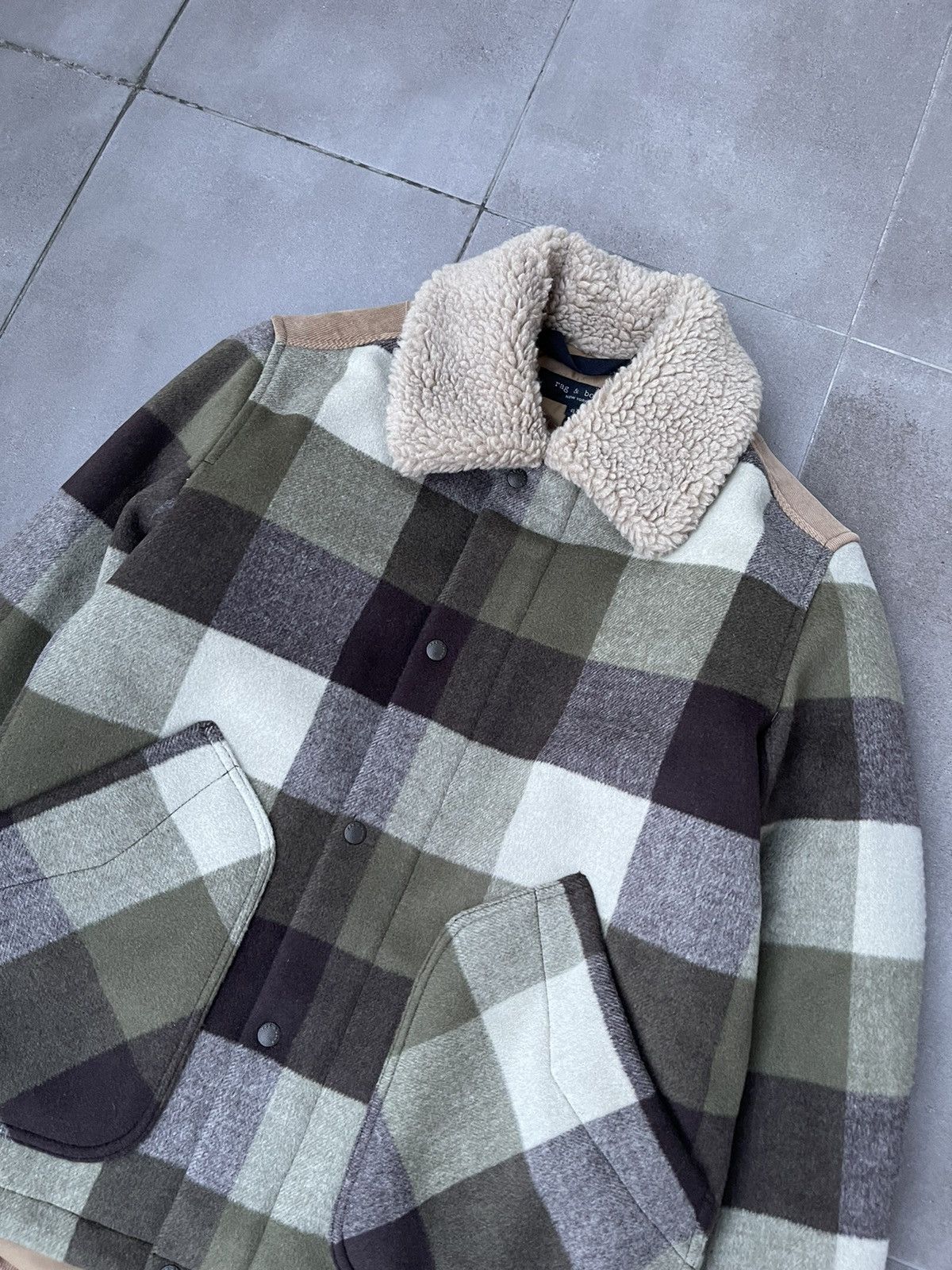 Rag & Bone !DS! AW22 Rag & Bone Checkered Army Buffalo Lane Jacket Size US M / EU 48-50 / 2 - 13 Thumbnail