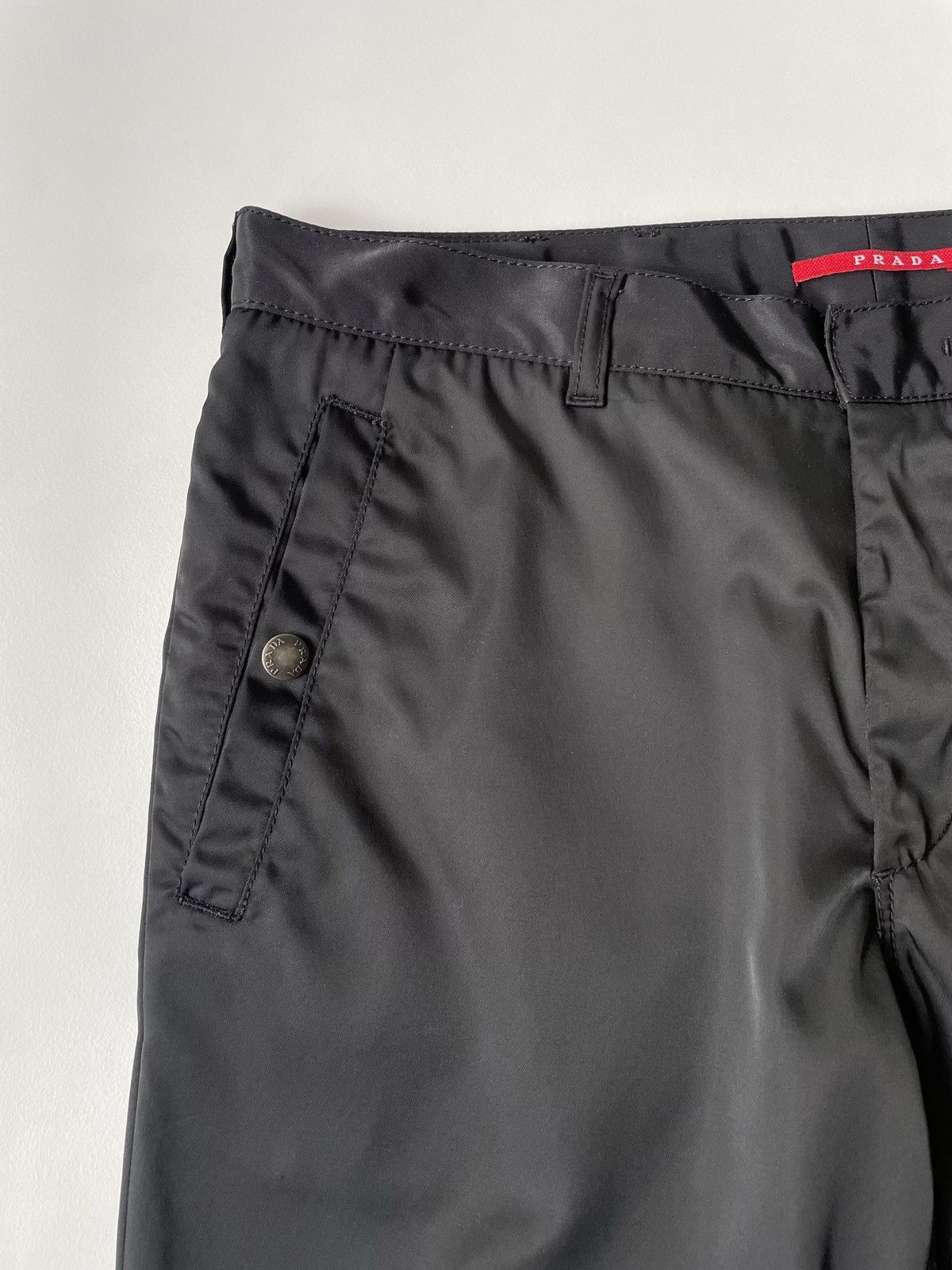 Prada A/W 06 Black Nylon MA-1 Cargo Trousers Size US 32 / EU 48 - 3 Thumbnail