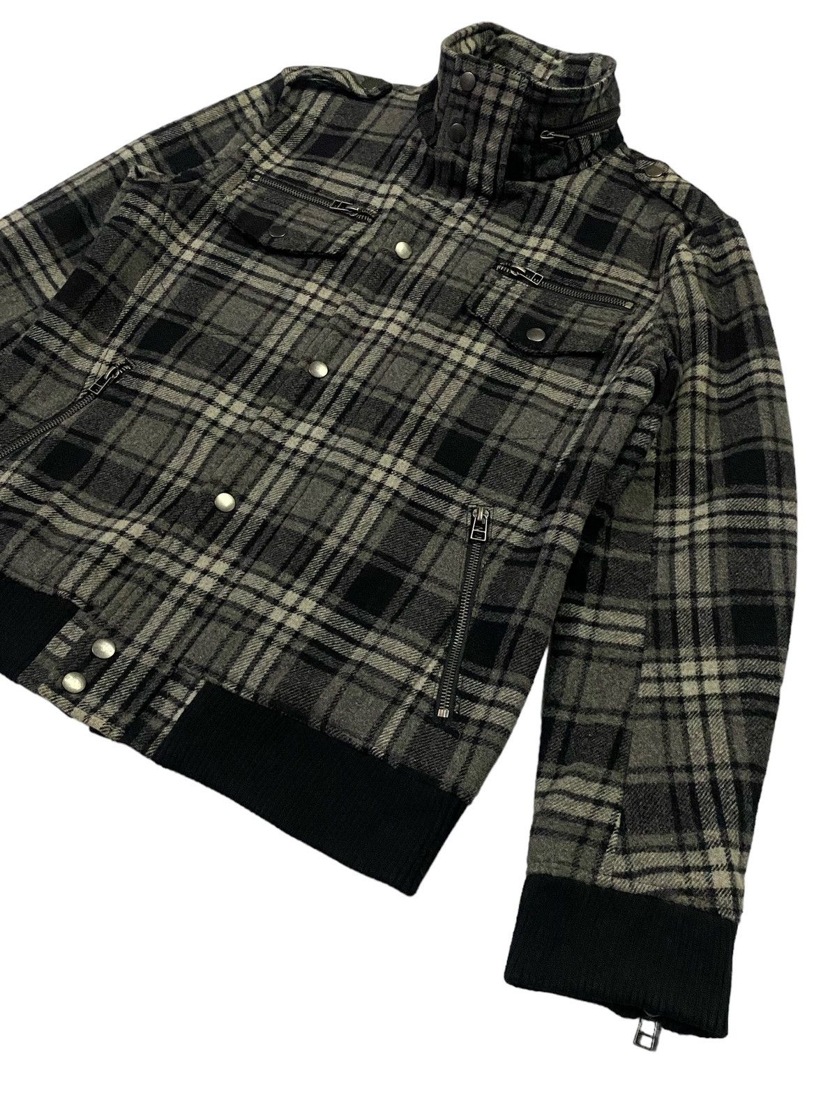 If Six Was Nine × Japanese Brand × semanticdesign SemanticDesign Checkered Wool Jacket Size US L / EU 52-54 / 3 - 21 Thumbnail