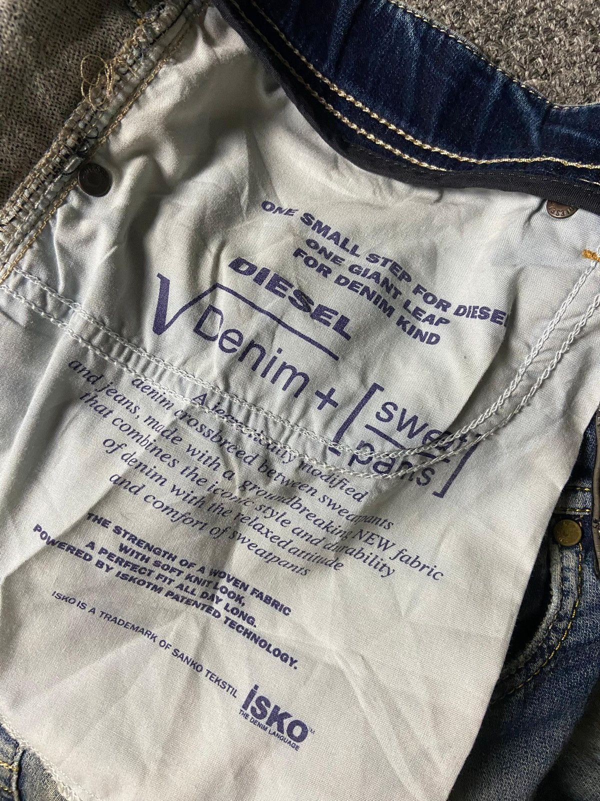 Diesel Vintage DIESEL DENIM + SWEATPANTS (139) Size US 35 - 4 Thumbnail