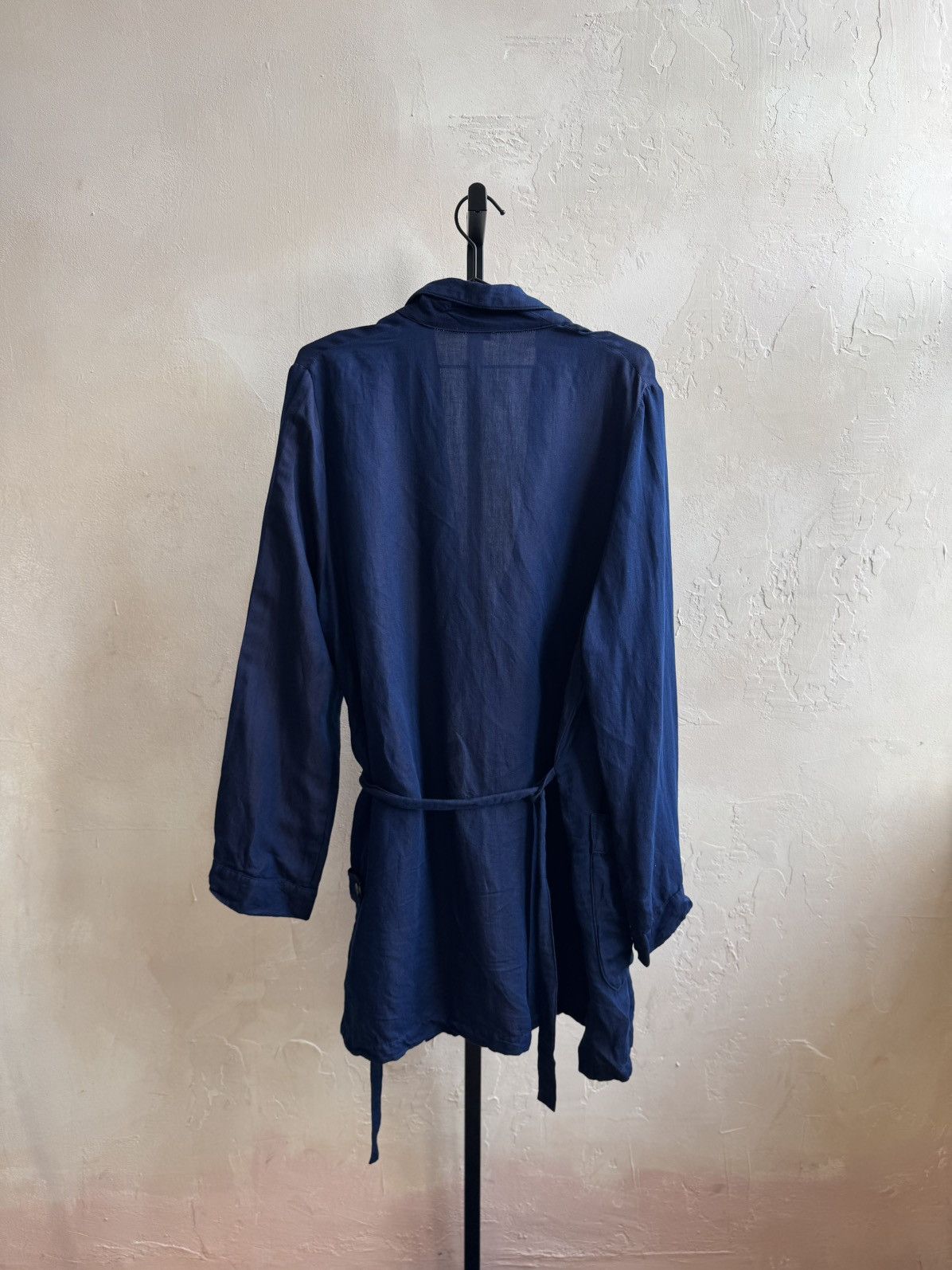 Ann Demeulemeester KIMONO DEEP INDIGO BLUE / UMBER CARDIGAN SWEATER Size US L / EU 52-54 / 3 - 2 Thumbnail