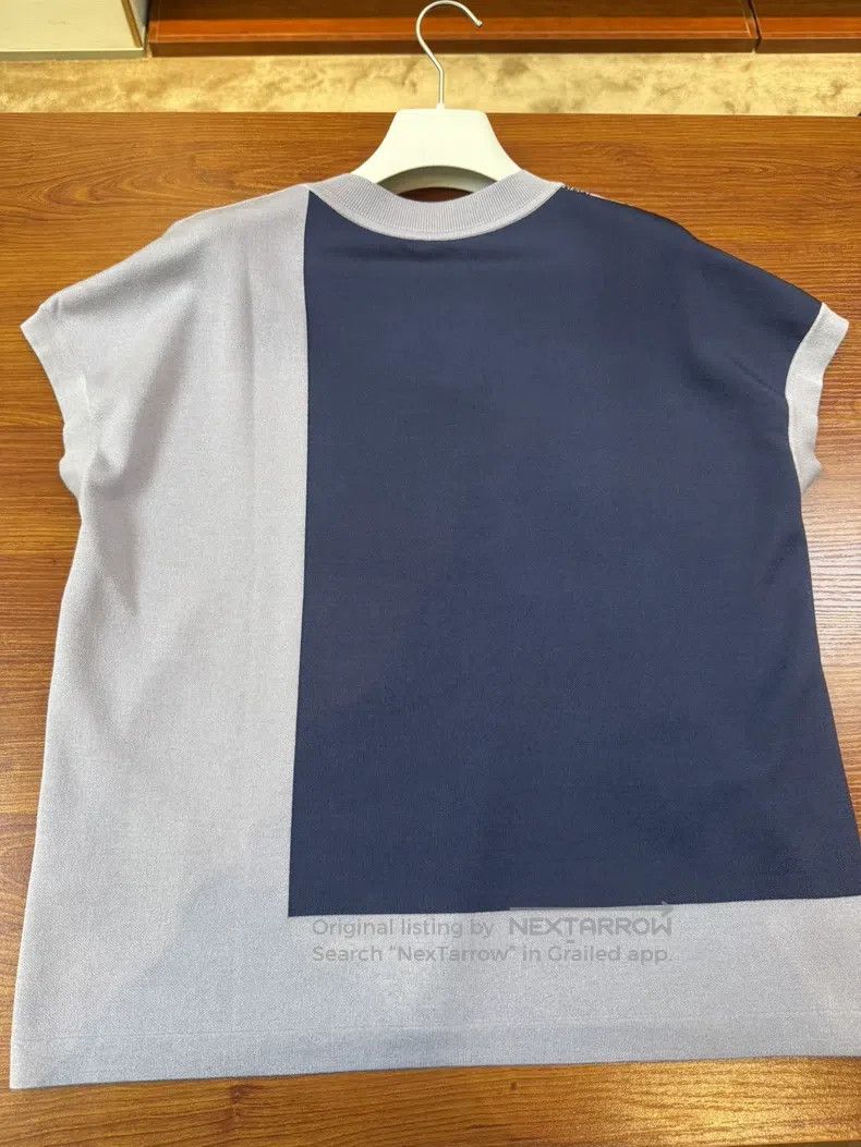 Hermes Hermes 2025 Spring/Summer Women's Short Sleeve Knit Top Bl Size S / US 4 / IT 40 - 2 Thumbnail