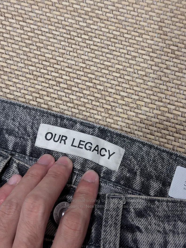 Our Legacy Our Legacy Light Grey Loose Fit Jeans Size US 30 / EU 46 - 3 Thumbnail